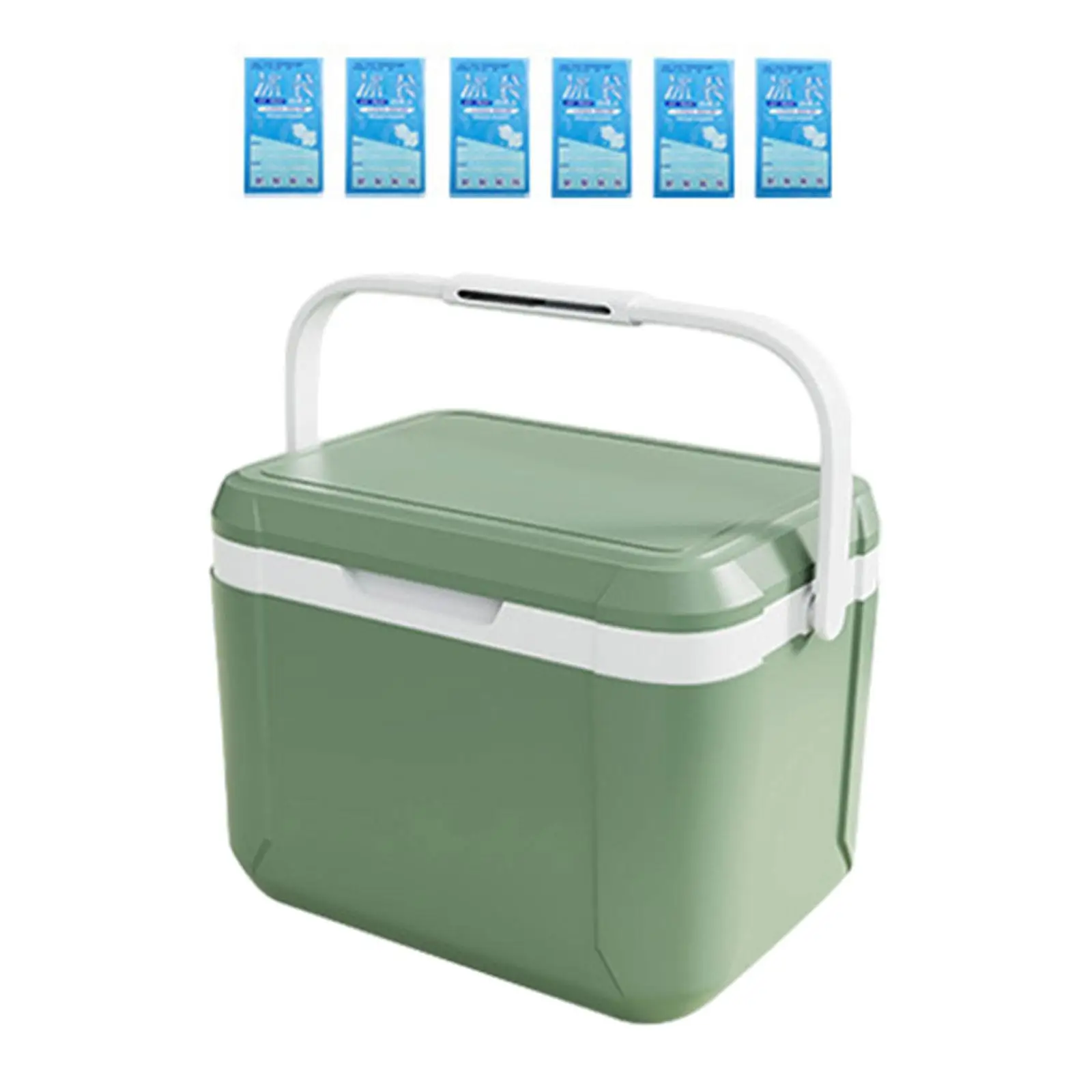 Insulated Cooler Box Ice Retention Cooler Food Delivery with Handle Hard Cooler Car Refrigerator for Shipping Food BBQ