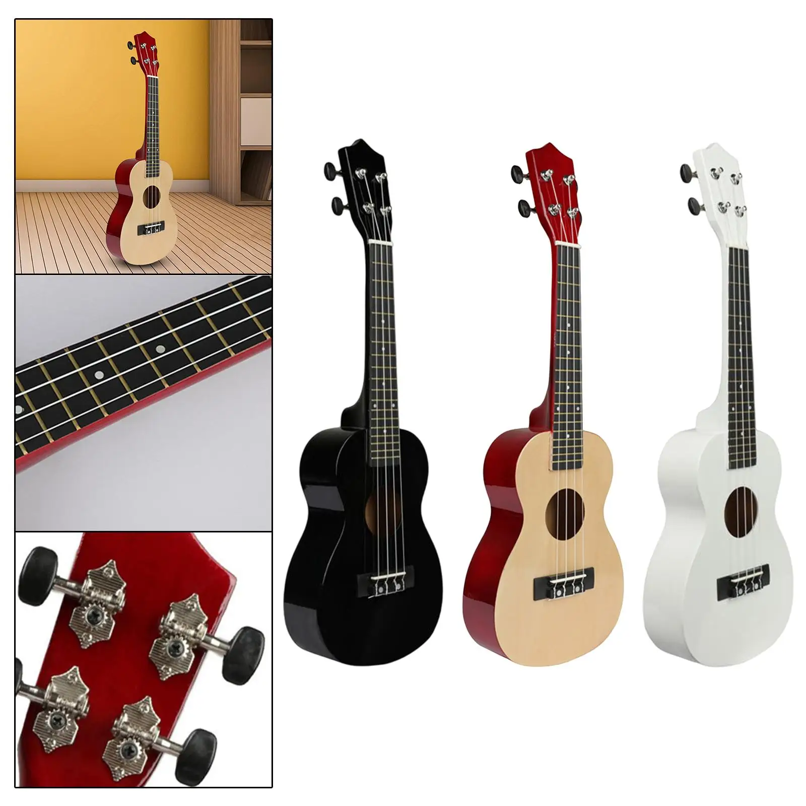 Professional Ukulele Guitar Toy Classical Developmental Skill Improving Musical Instrument for Children Beginner Birthday Gifts