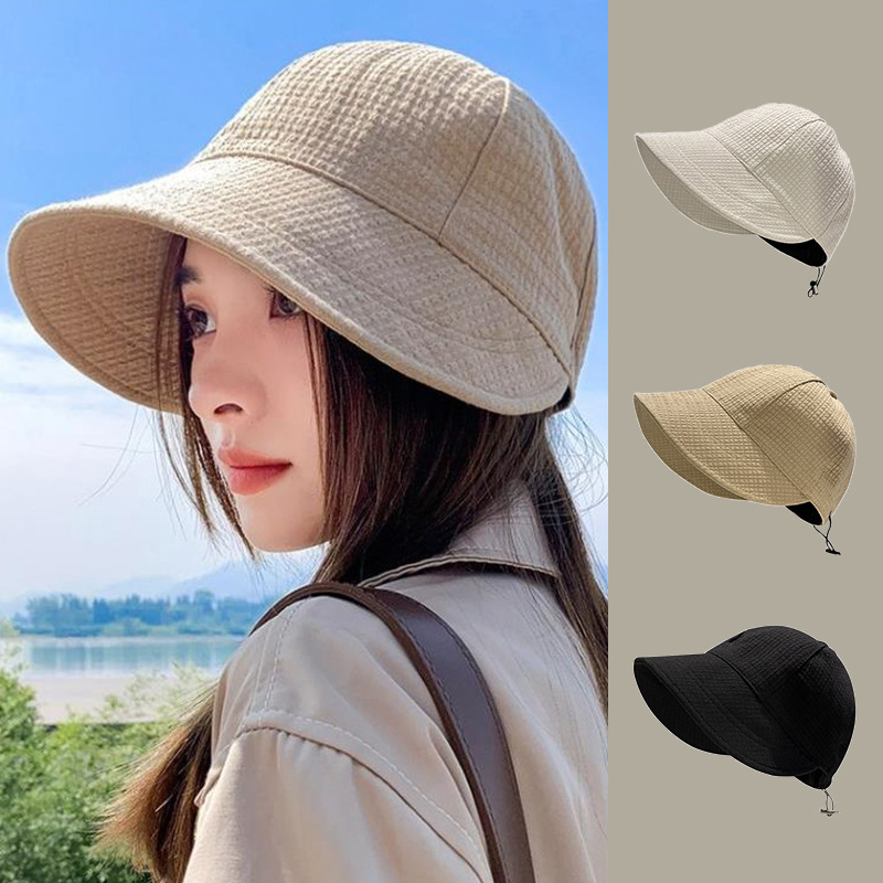 Neue Sommer Strand hut große Visier Sonnen hüte für Frauen Outdoor UV-Schutz Top leere Sport Baseball kappe – Detail 1