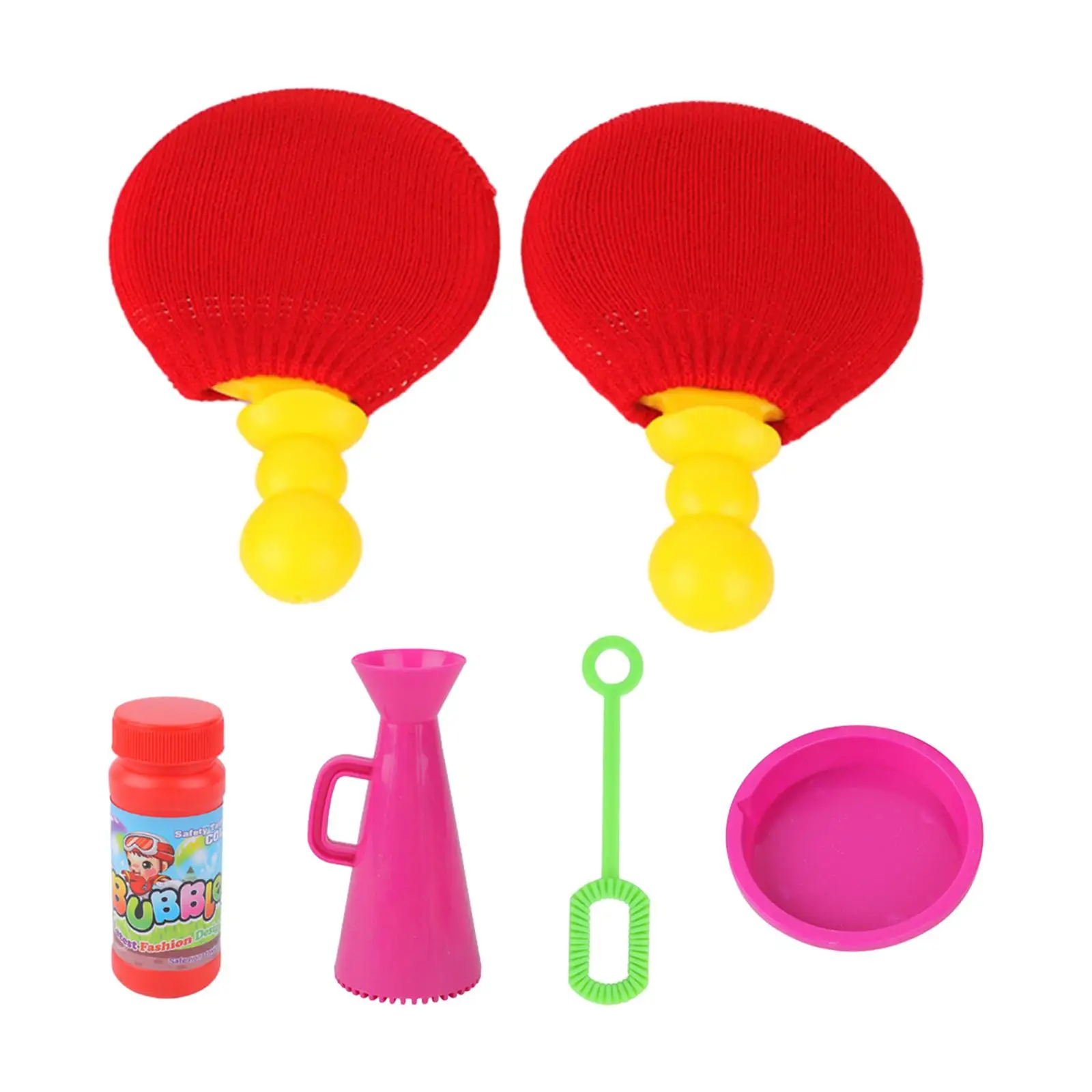 Touchable Bouncing Bubble Kits Ping Pong Game with Soap Bubble for Toddlers