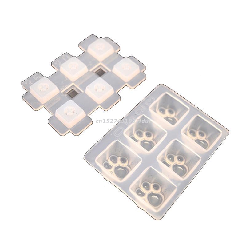 Epoxy Resin Mold Computer PC Gamer Pet Paw Keycaps Silicone Molds Compatible for Cherry MX Mechanical Gaming Keyboard