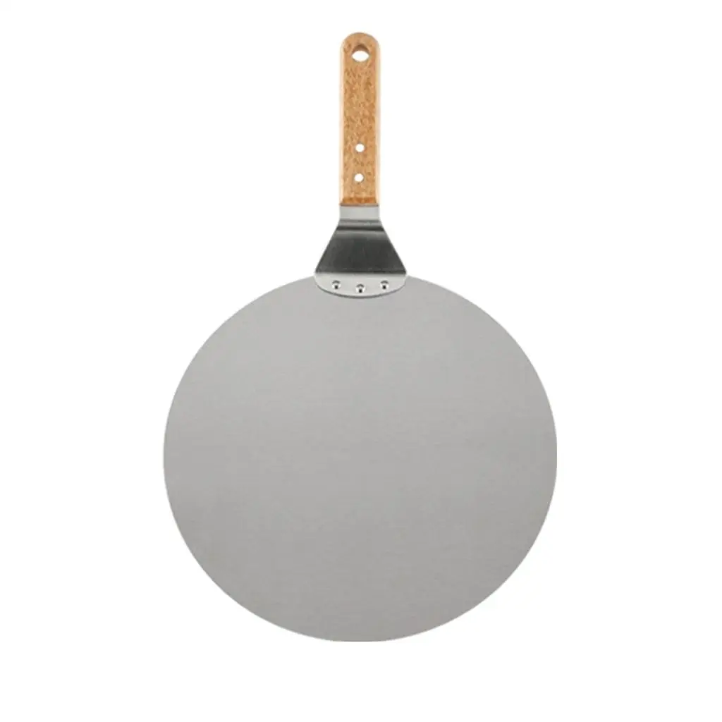  Paddle 12inch Large Stainless Steel Peel with Wooden Handle for  Bread Baker Oven BBQ Turning Peel Spatula Tool