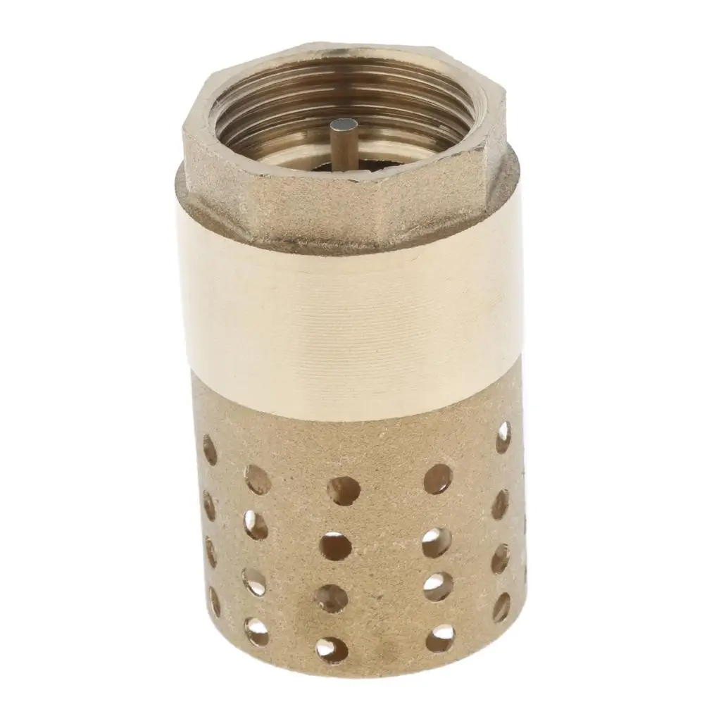 Brass Foot With Holes Strainer Filter DN25 1 Inch, Installed at or at the bottom of