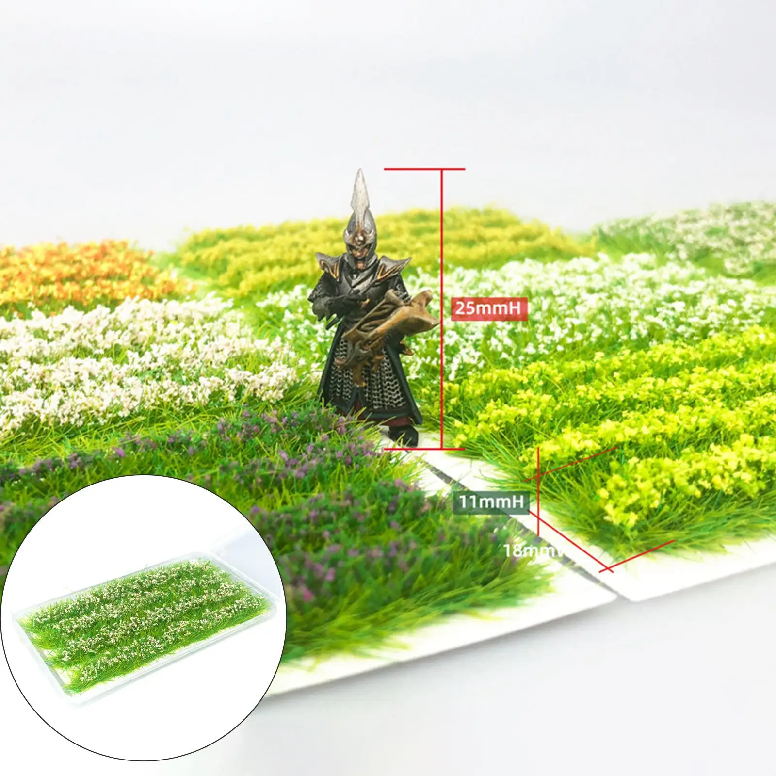 DIY Miniature Cluster Grass Artificial Grass Flower Cluster for DIY Landscape Dioramas Scenery Garden Scenery Landscape Decor