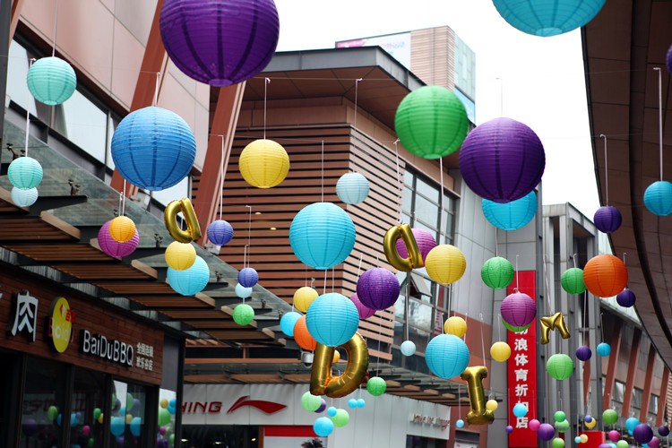 4-6-8-10-12-14-16-20 Inch White Round Chinese Paper Lantern for Wedding Birthday Party Decoration Bedroom Hanging Paper Balls