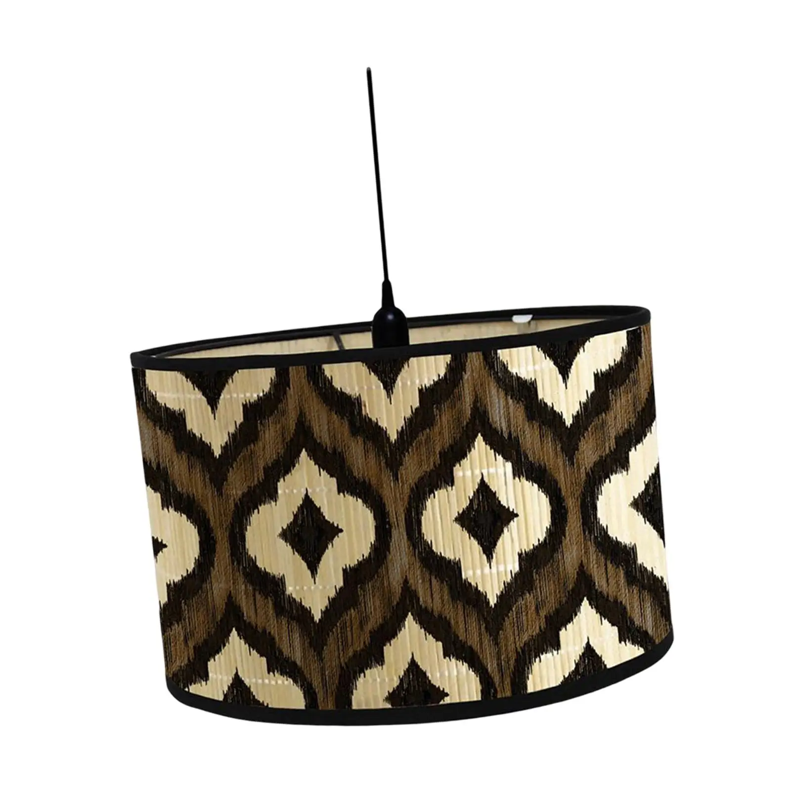 Drum Lamp Shade Printed E27 European Style Vintage Style for