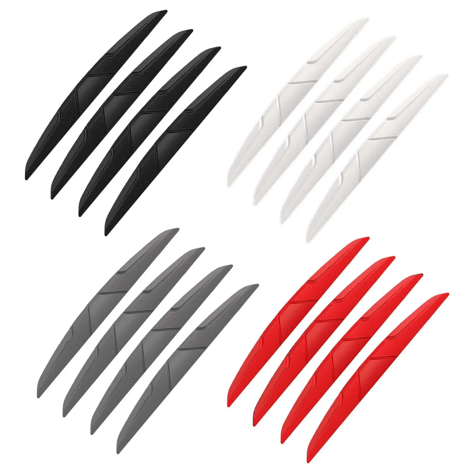 4 Pieces Car Anti Collision Bar Stickers Guards Trim Rear View Mirror Protection Guards