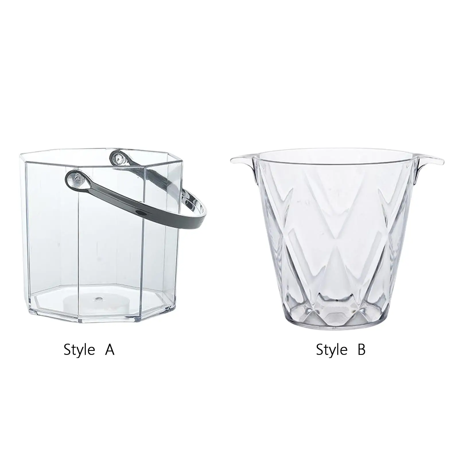 Ice Bucket Bucket, Portable Ice Container, Ice Tub, Party Beverage Bin for Bottle Hotel Restaurant Cocktail Parties