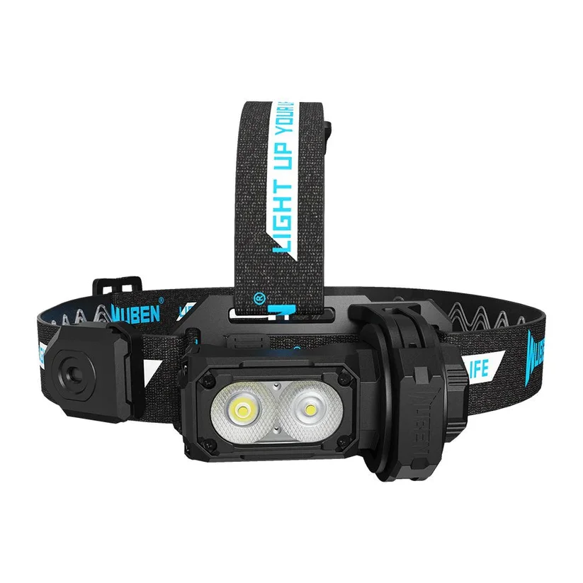 Wuben E7 1800Lumens Ultra-Compact and Lightweight Headlamp&Flashlight Recheargeable Troch Light(Black Cold White:5000K)