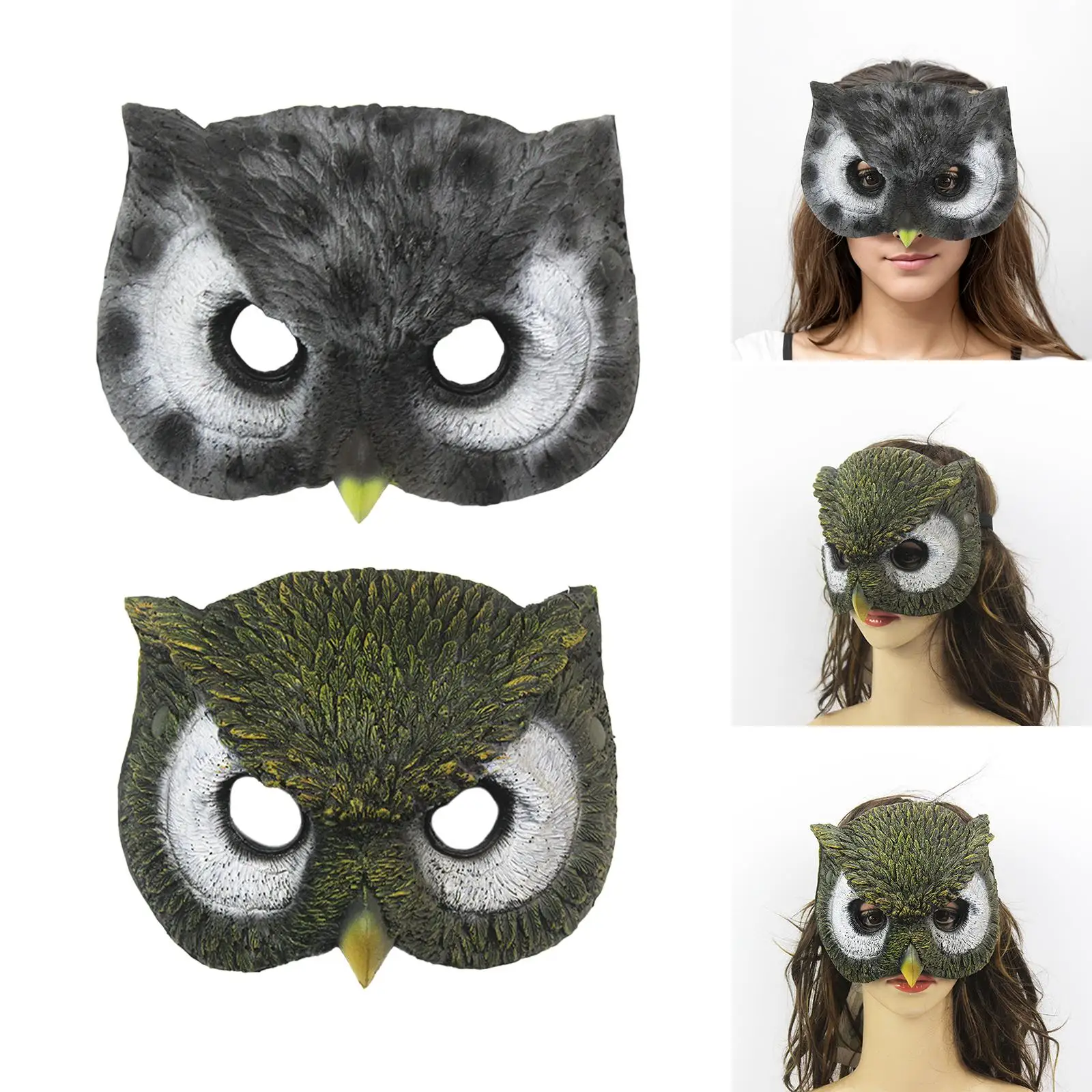 Owl Masks Cosplay Clothes Decoration Fancy Dress Half Face Mask Bird Masks for Adults Nightclub Festival Masquerade Ball Party