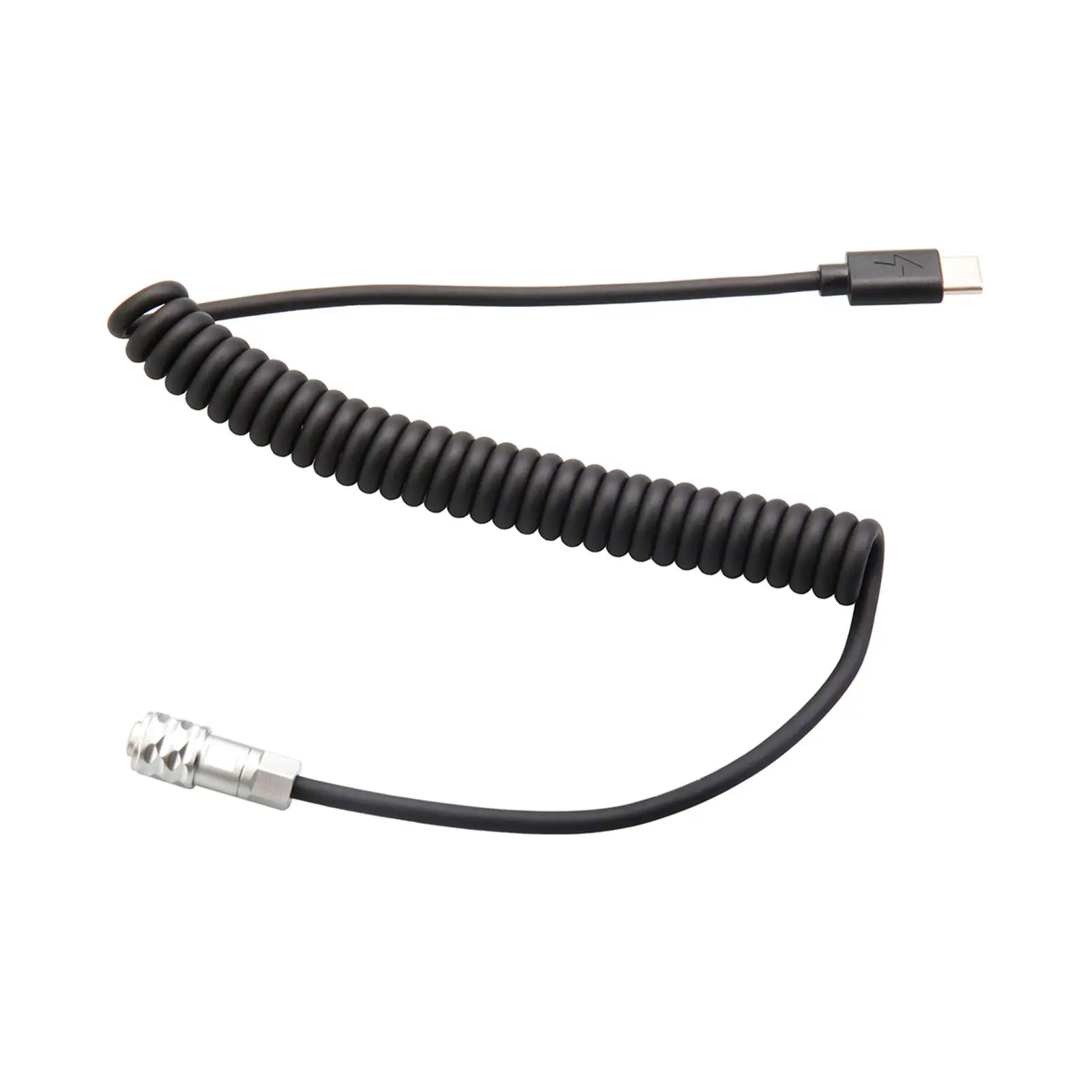  PD , 2Pin to usb Stretchable Camera Battery Power Cable for Bmpcc 4K 6 Devices, Live , Power Cable, Black