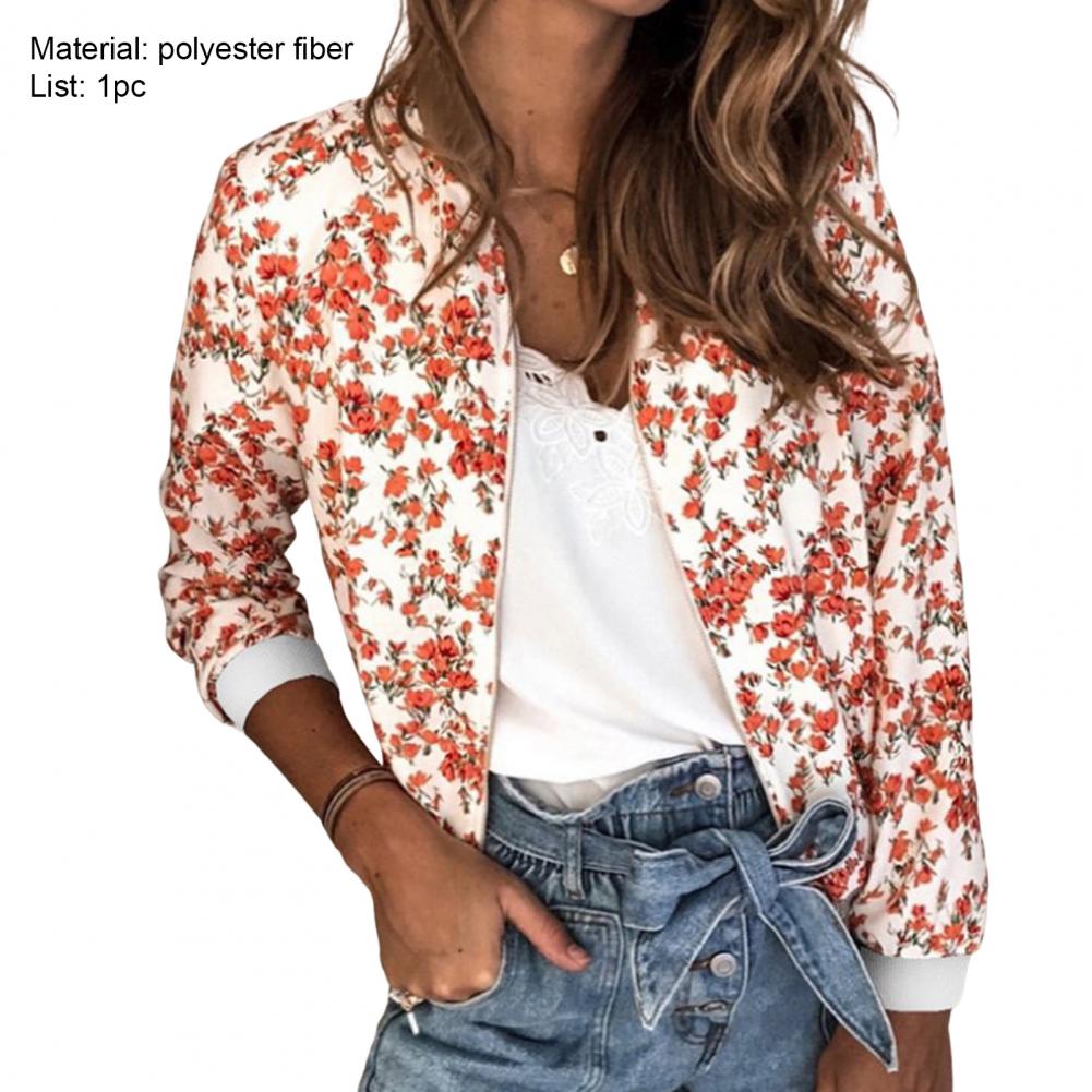 Title 8, Women Floral Printed Jackets Spring Autumn Long...