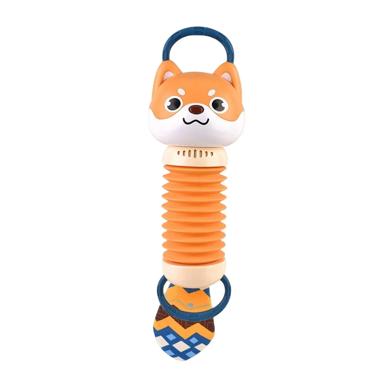 Accordion Toy Educational Pendant Music Enlightenment Tiger Dog Shape Developmental Soft for Preschool Beginners