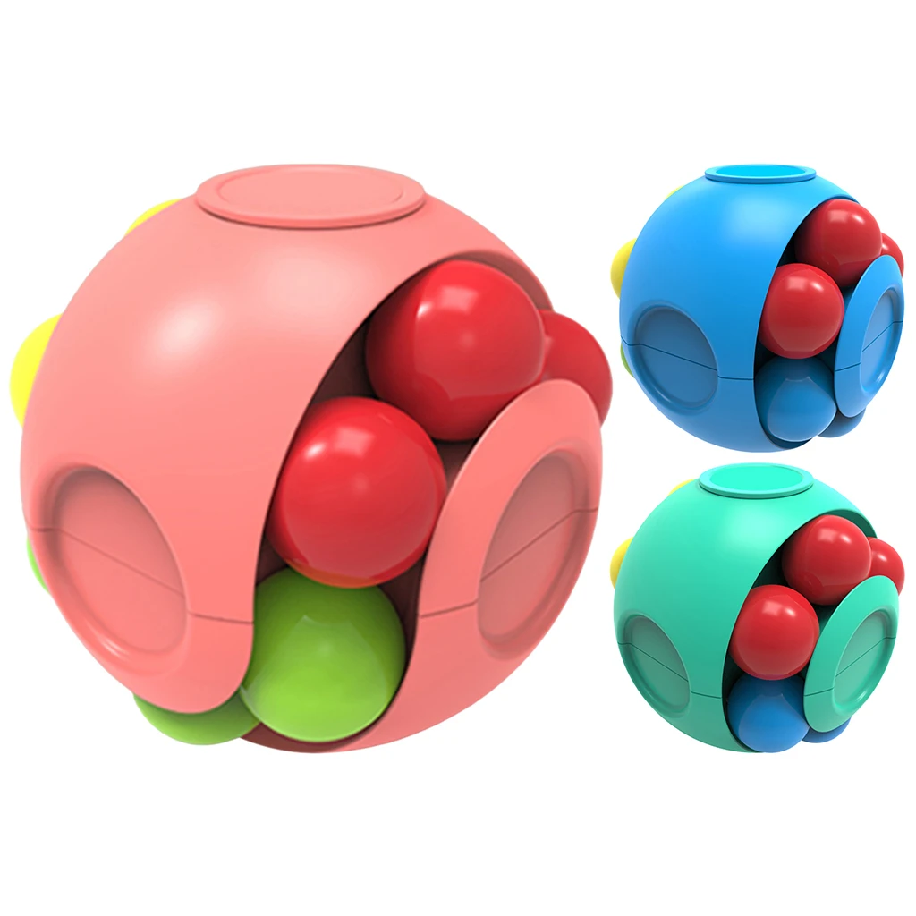 3D Puzzle Pressure Relief Anti- Brain Teaser Helps Focus Rotate Educational Toy for Teenage Children