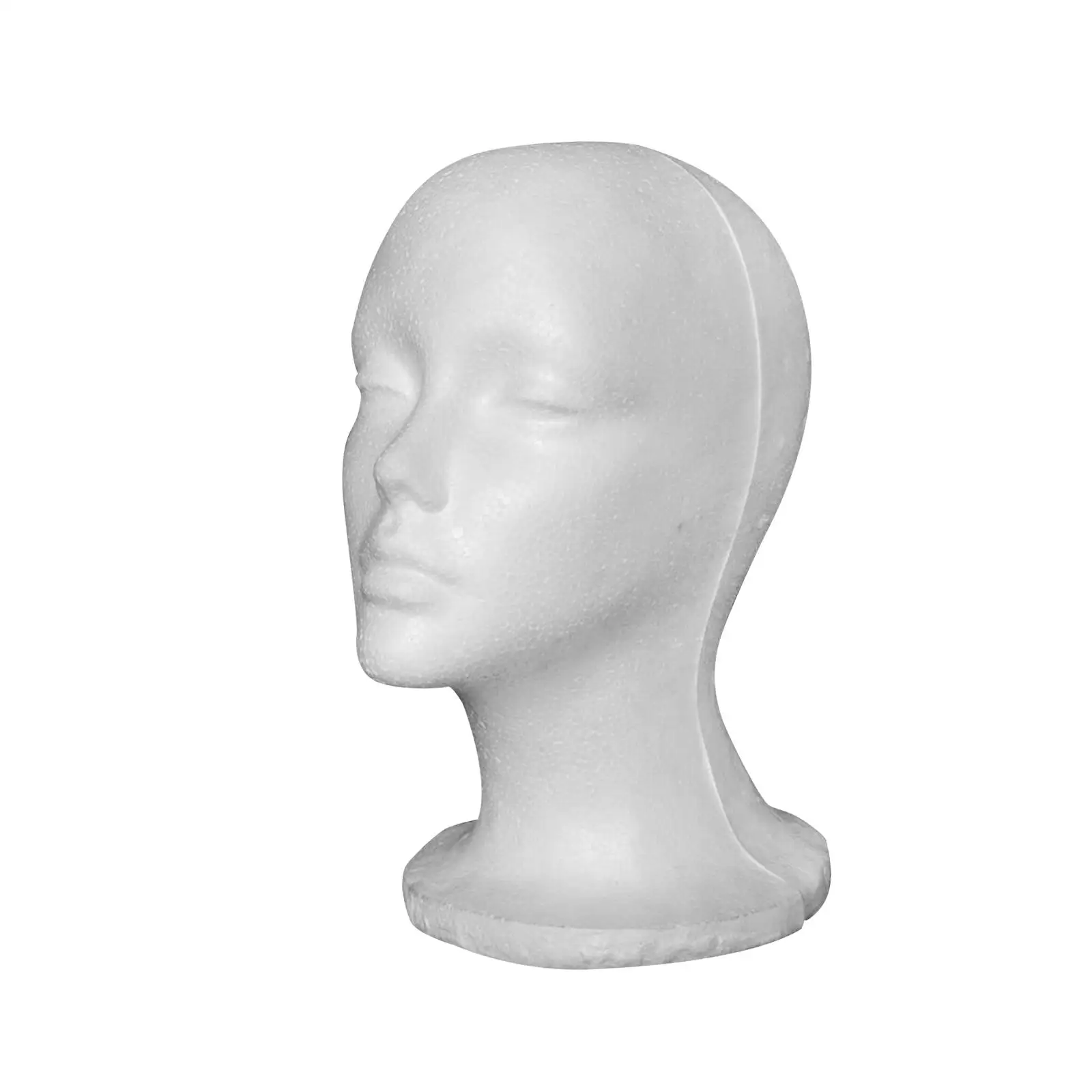 Foam Mannequin Head Multi Functional Hair Hat Display Holder Stand Hairpiece Stand Foam Mannequin Head Display for Props Salon