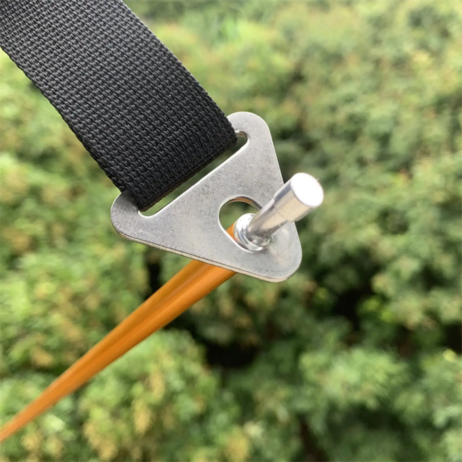 Cord Adjuster Tent Tensioner, Sturdy Pull Button Fastener Triangle Buckle Hook Tightener Wind Buckle for Canopy Picnic Shelter