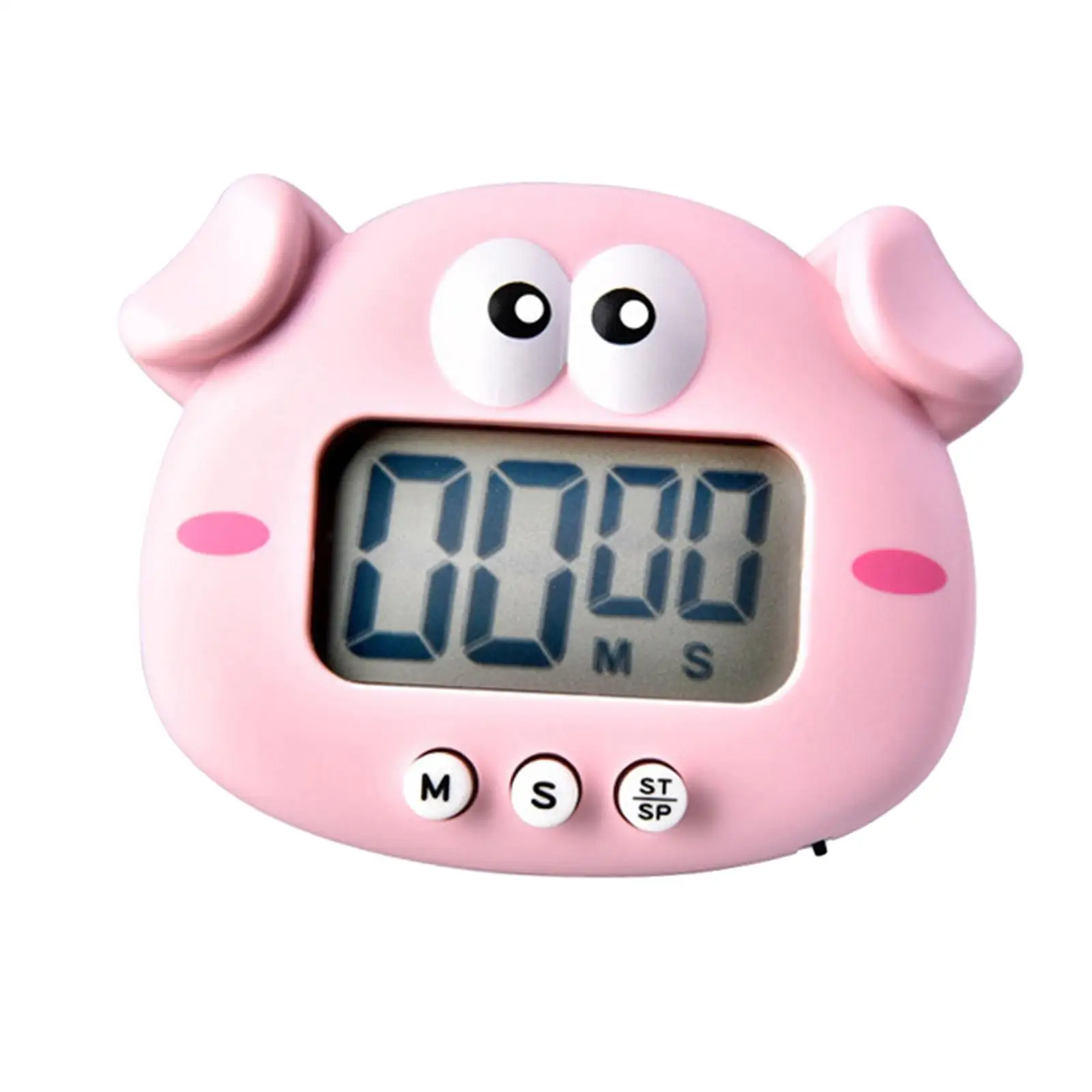 Cute Pig timers for Kids Magnetic Study Timer Countdown Clock Reminder Large Screen Kitchen Timer