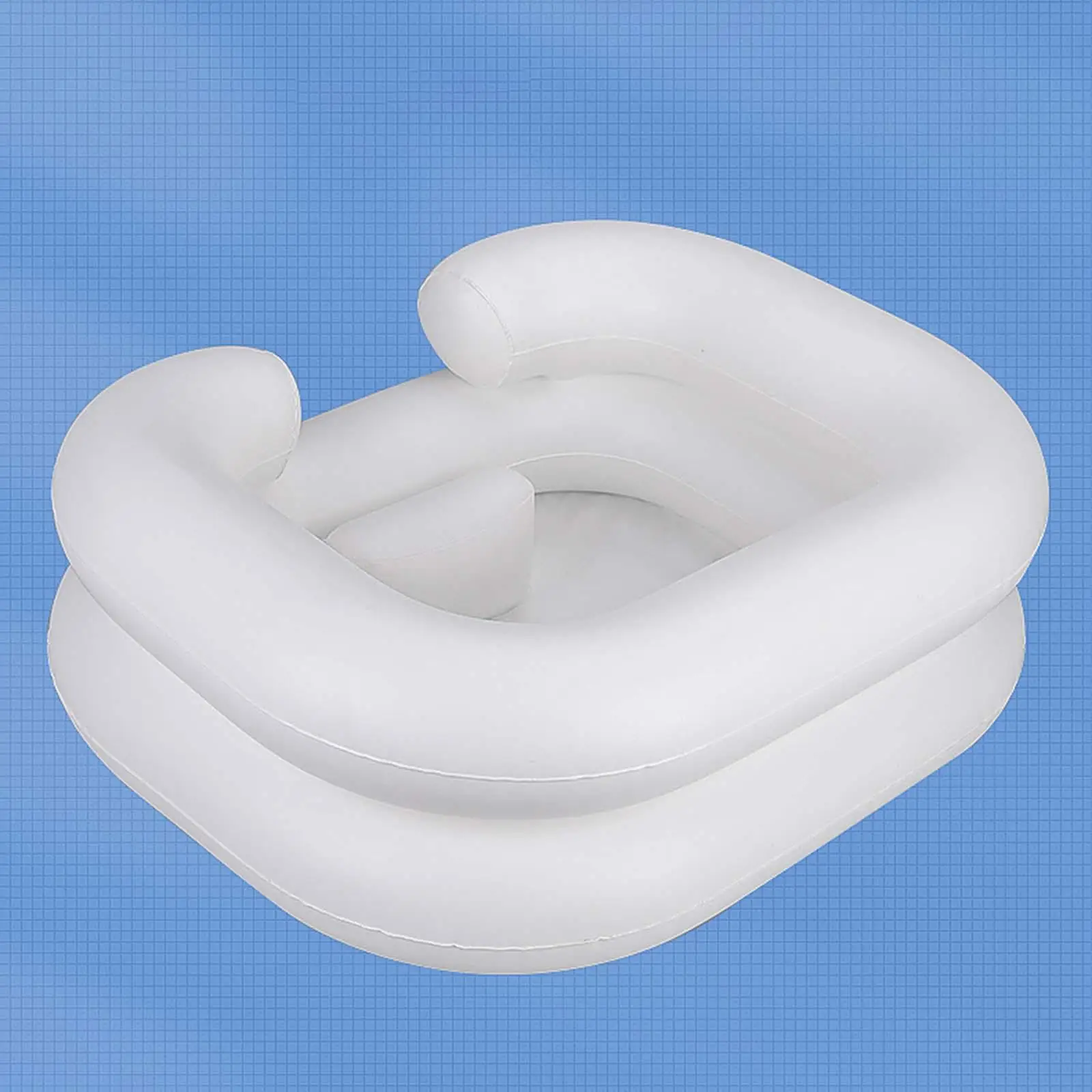 Inflatable Shampoo Basin Hair Wash Tub Bedside and in Bed Hair Washing