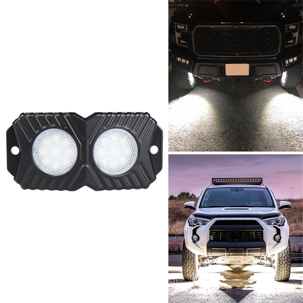 LED Rock Lights White Light 4  Fit for Motorcycle Boat SUV