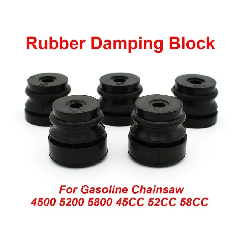 Replacement Rubber Damping Block for Gasoline Chainsaw 45CC 52CC 58CC best string trimmer