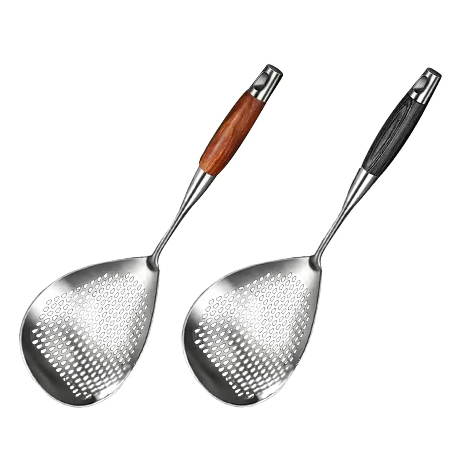 Skimmer Slotted Spoon Cooking Colander Pasta Spaghetti Drain Spoon Frying Spoon for French Fries Frying Cooking Noodles Baking