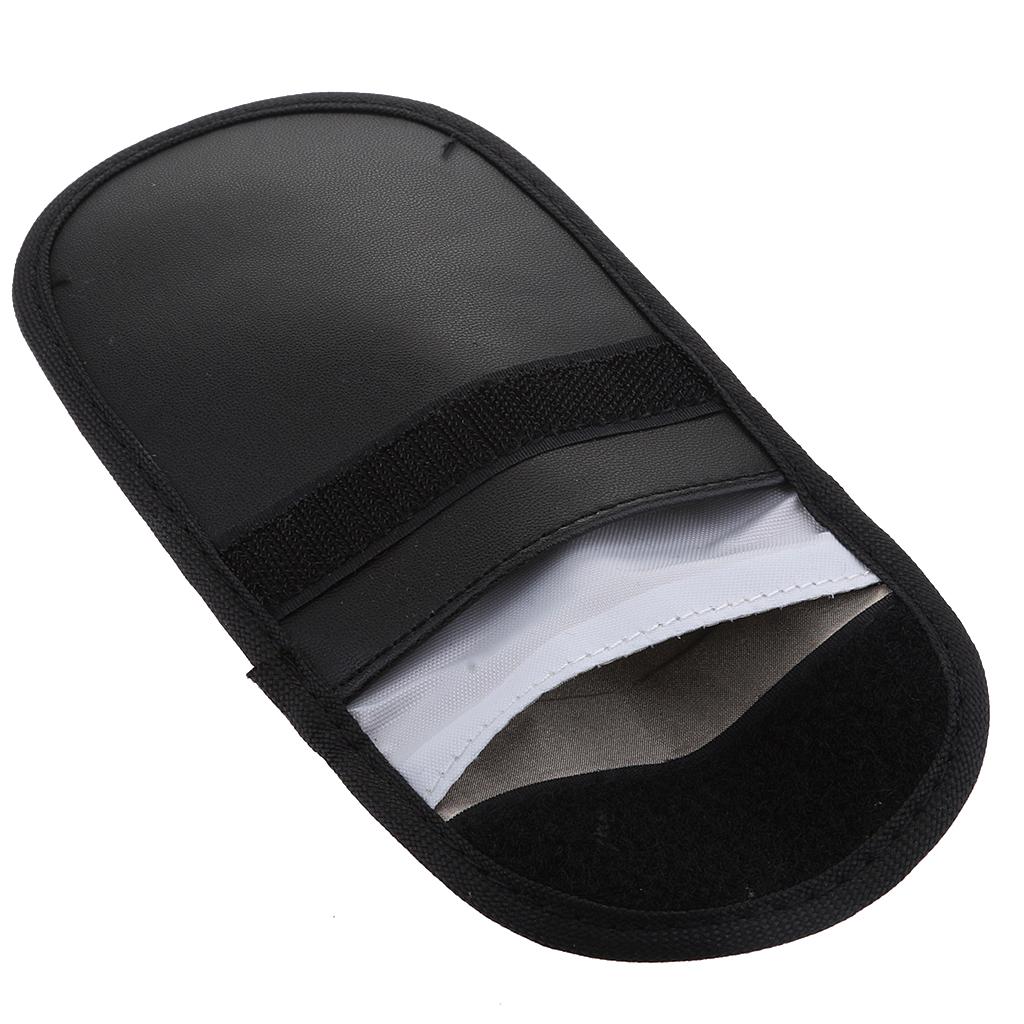 Key Fob Protector Bag, Car Fob Pouch Fob Protector Signal Blocking Bag Pocket Black