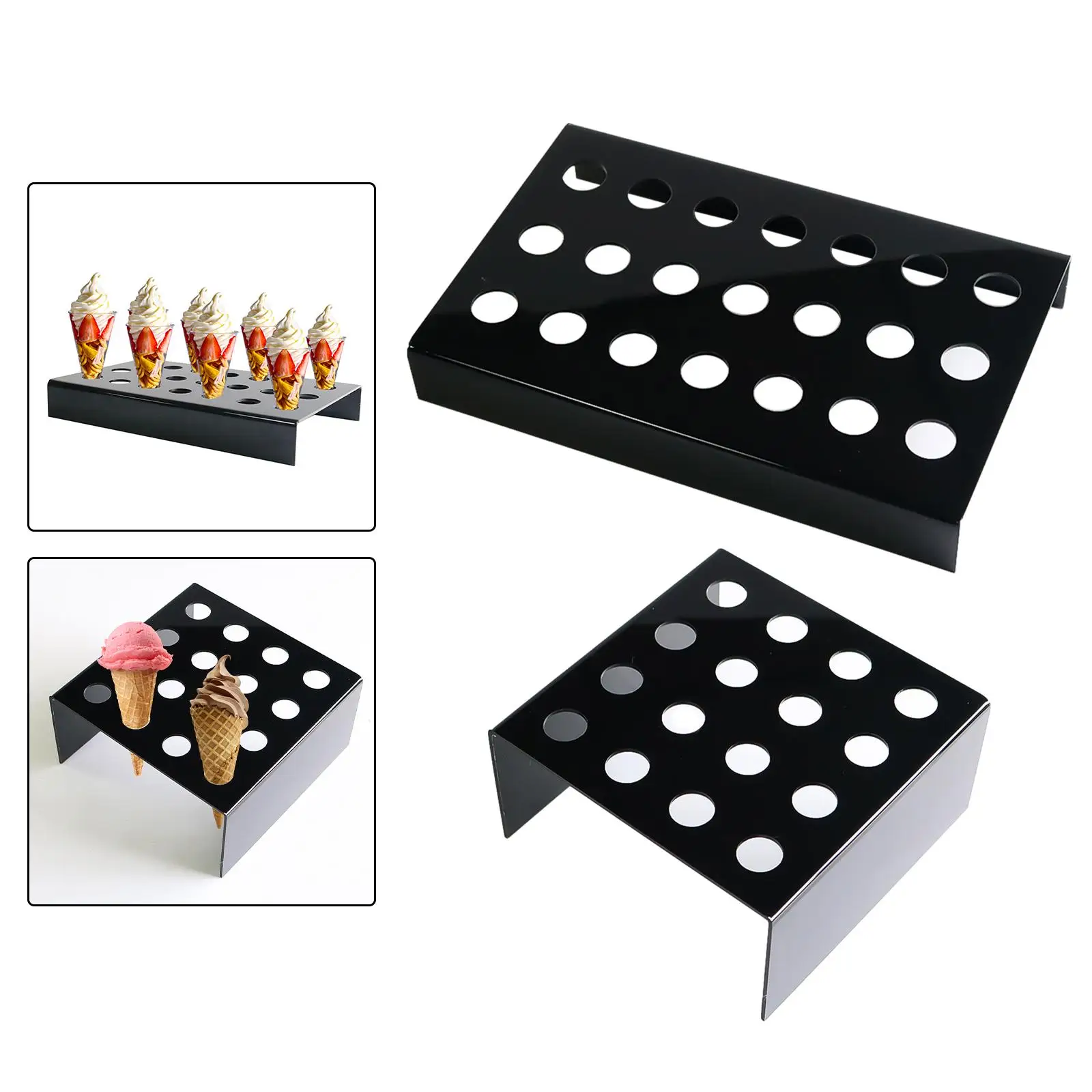 Ice Cream Cone Stand Cupcake Cones Baking Rack for Birthday Baking Cooking
