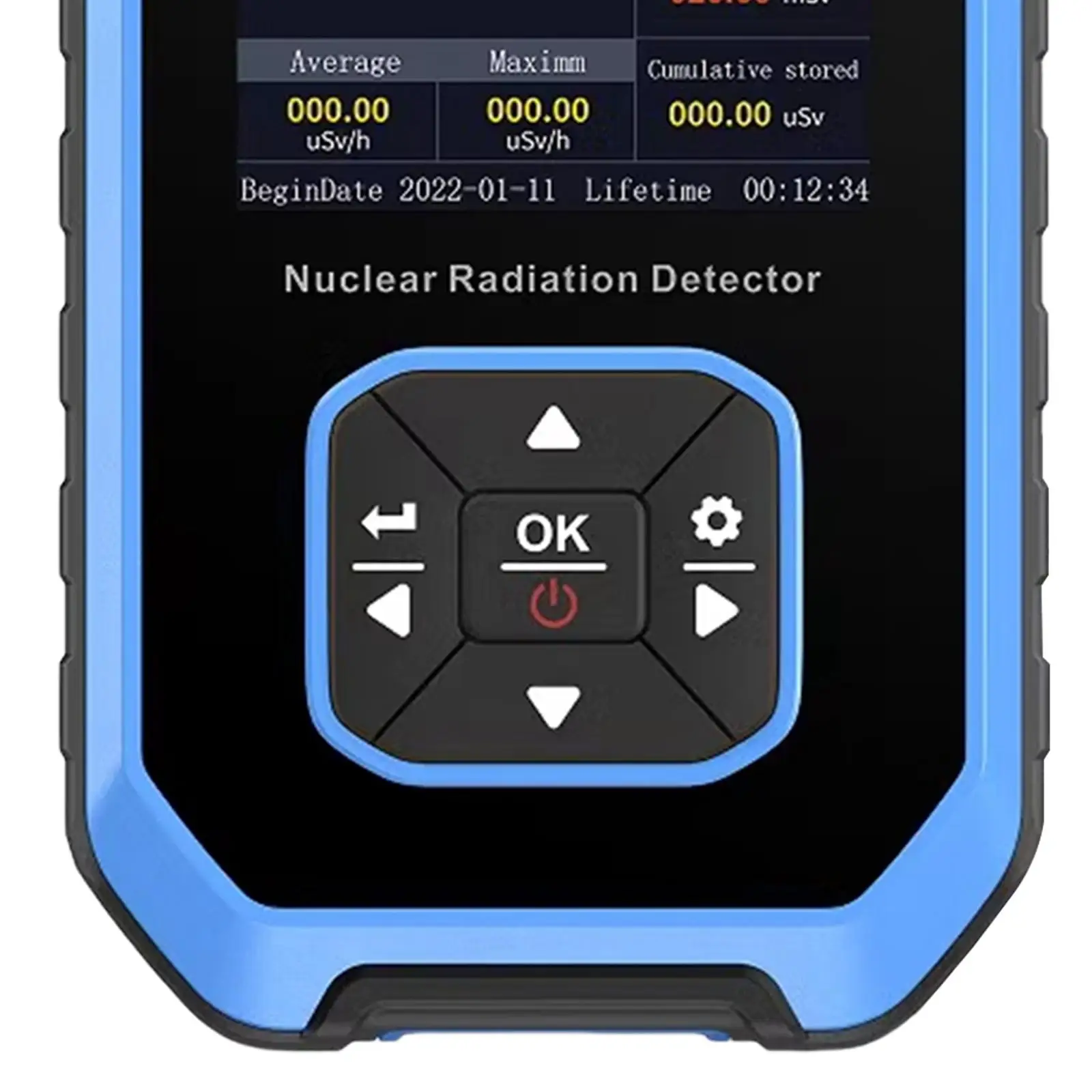 Rechargeable Radiation Monitor Meter Radiation Dosimeter with LCD Display for Electromagnetic Field Inspection Vehicles Industry