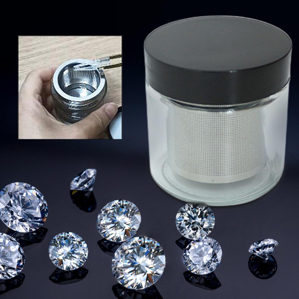 Manual Diamond Stone Cleaner Bottle Cleaning Machine Washer Glass Diamond Washing Cup for Glasses Rings Coins Gold Gemstone