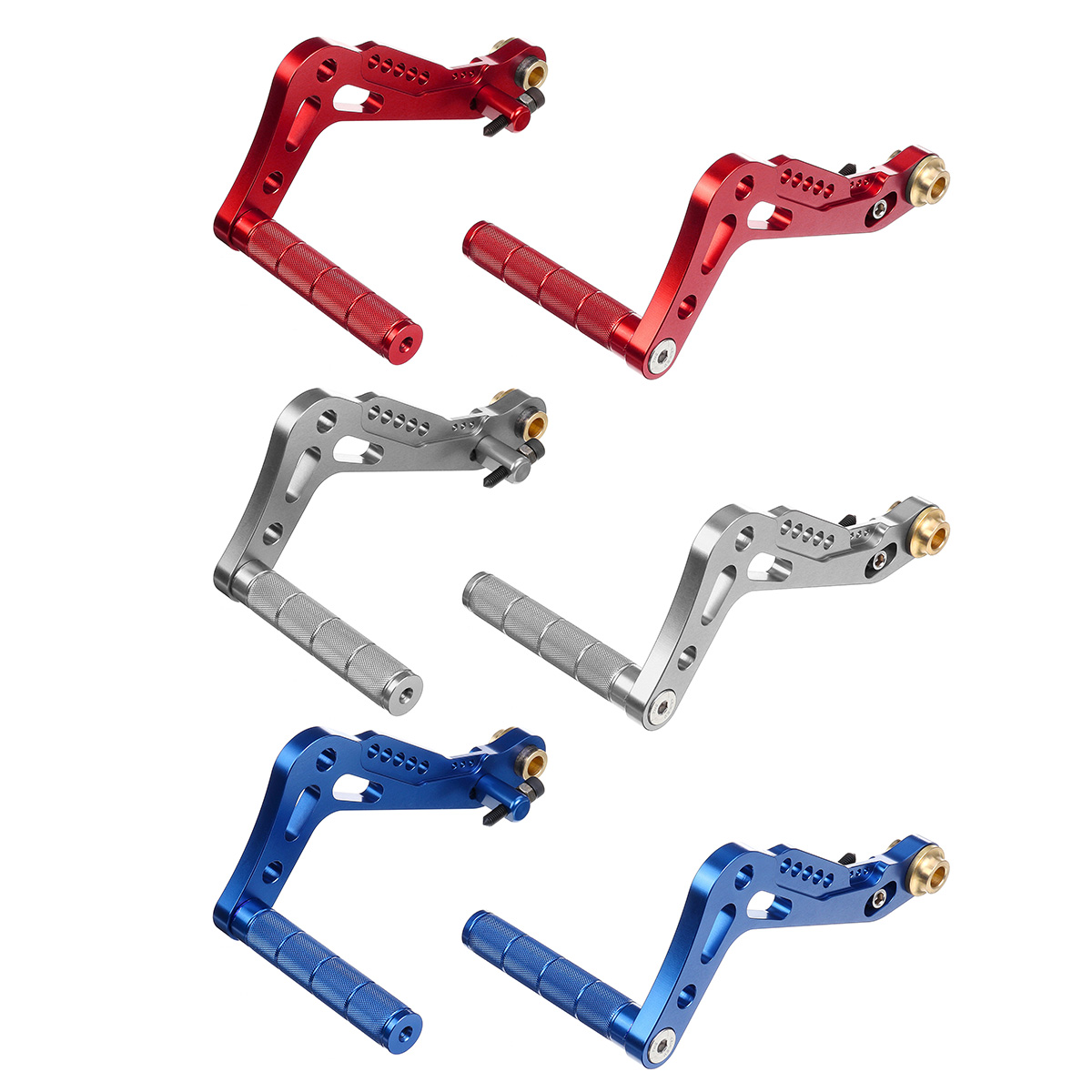 2-teiliges CNC-Aluminium-Billet-Set Rennkart-Pedale Fußpedal Brems- und Gaspedal-Set Schwarz-Gold Pedal für Rennkart – Detail 4