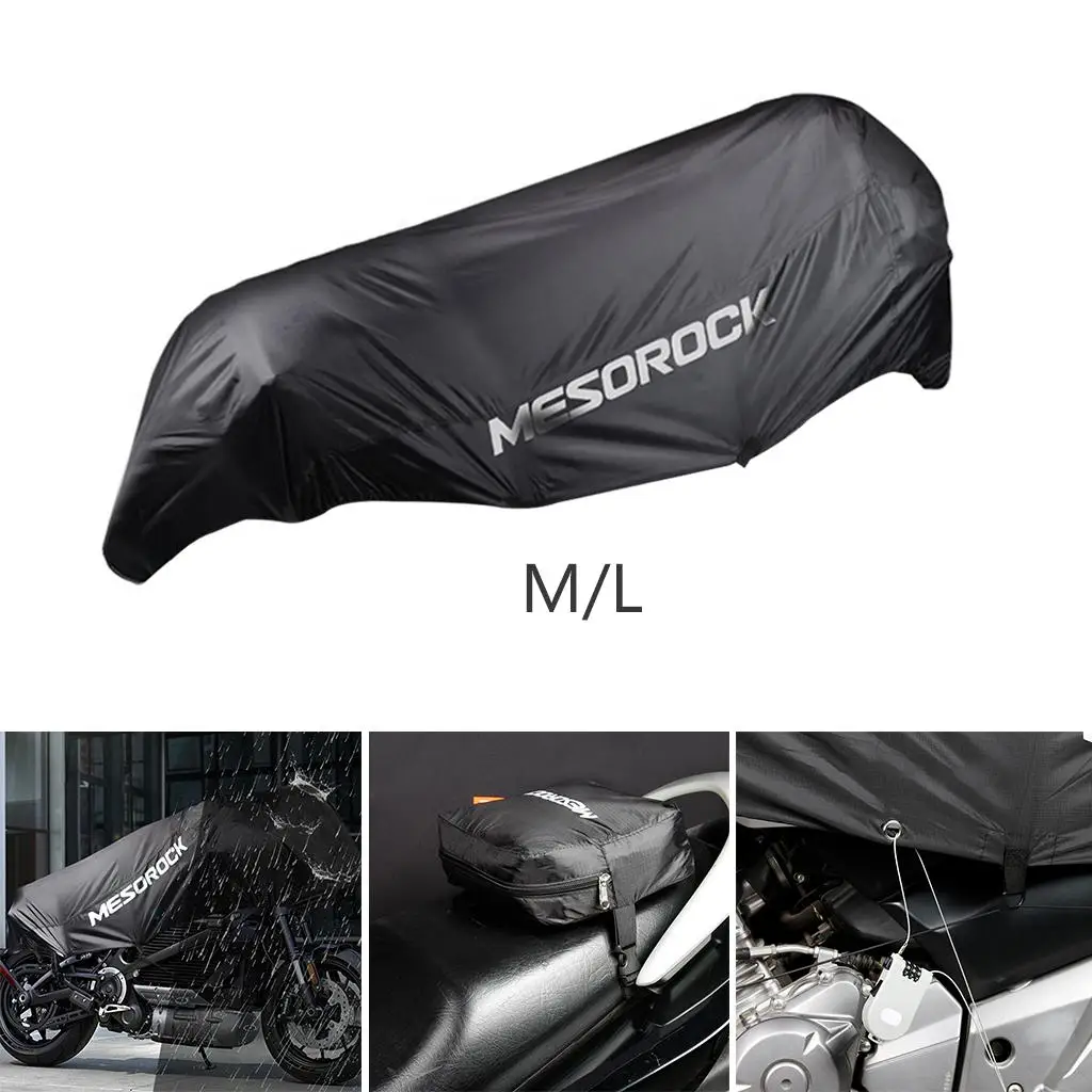 Motorcycle Half Cover Travel Ready Premium Waterproof 190T Nylon Fits for Touring Cruiser