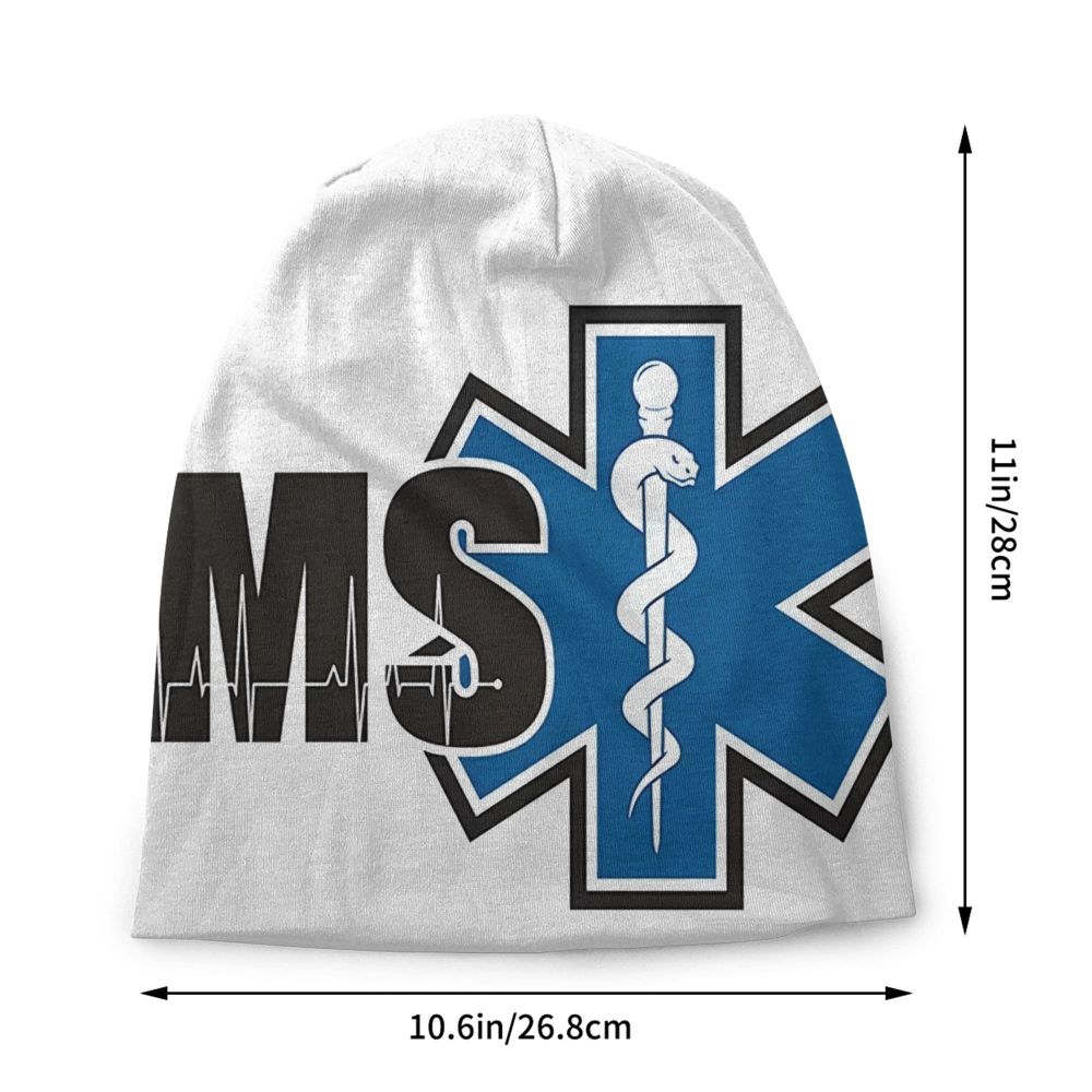 Star of Life Krankenwagen Medical Emt Herzschlag Logo Mütze Mütze Motorhaube Femme Strick mützen Hip Hop Outdoor Schädel Mützen Mützen – Detail 8