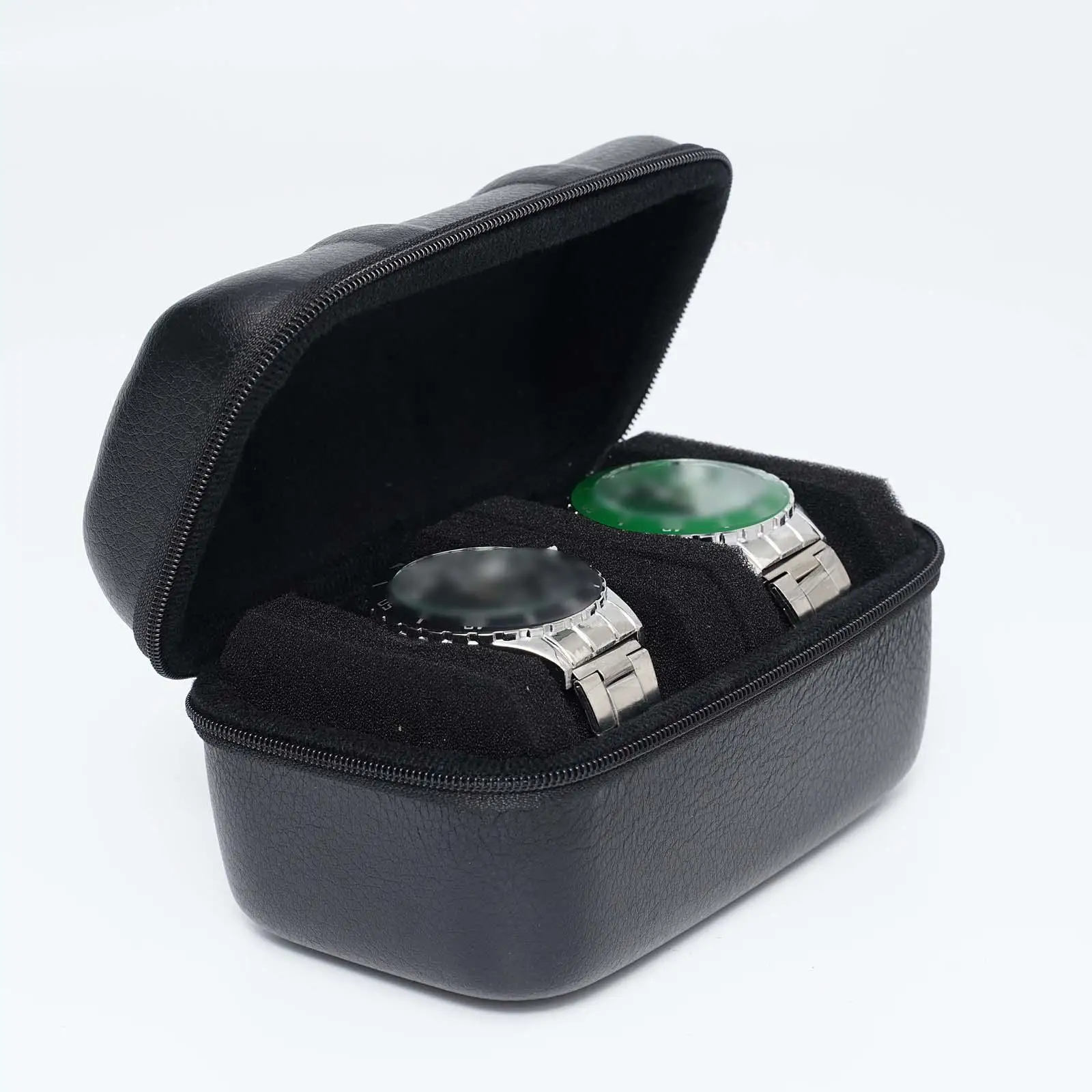 2 Slots Watch Roll Travel Case, Watch Holder Keep Watch from Moving Compact Jewelry Storage with Watch  Organizer for Home