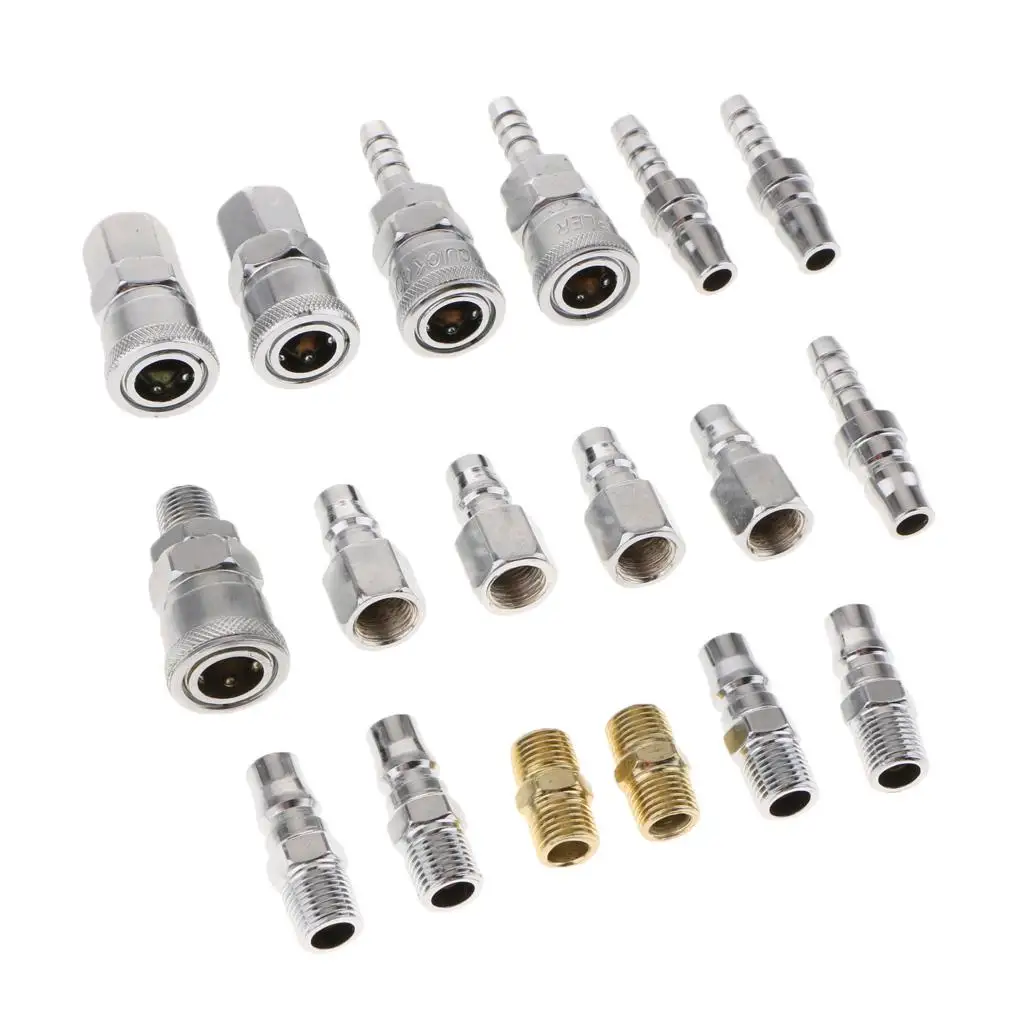18x Coupler Set Connector Fittings 1/4