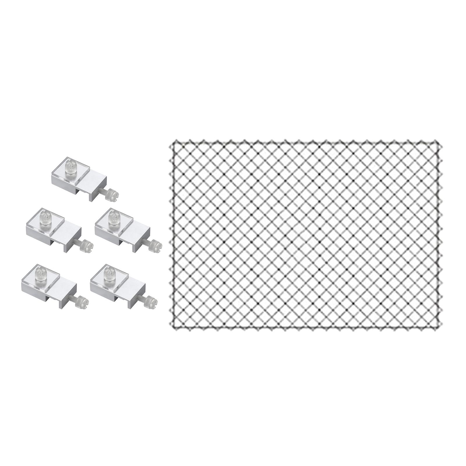 Aquarium Screen Anti-escape Nets Air Screen Net Aluminum Alloy with Fixed Holder Easy to Install Gadget DIY Aquarium Screen Net