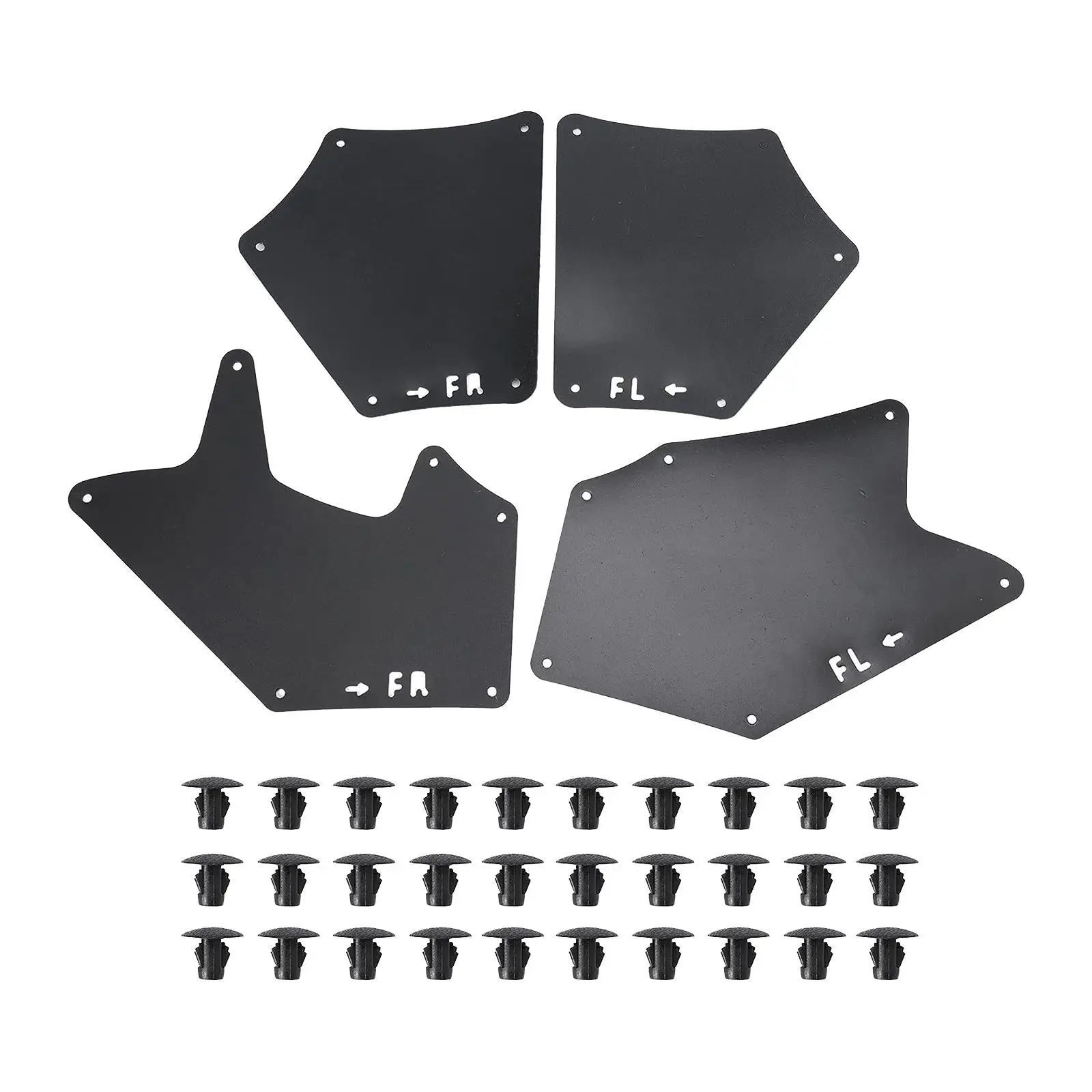 4Pcs Splash Guards with Clips Mudflaps for Toyota for tundra Quality Sturdy