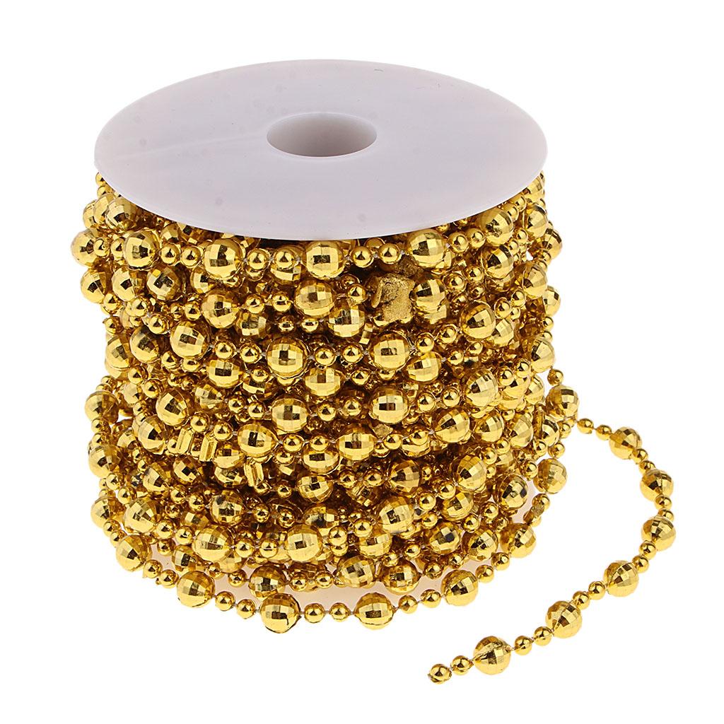 15m Plastic Ball Bead Chains Bulk 8mm Loose Round Beads for DIY Bracelet
