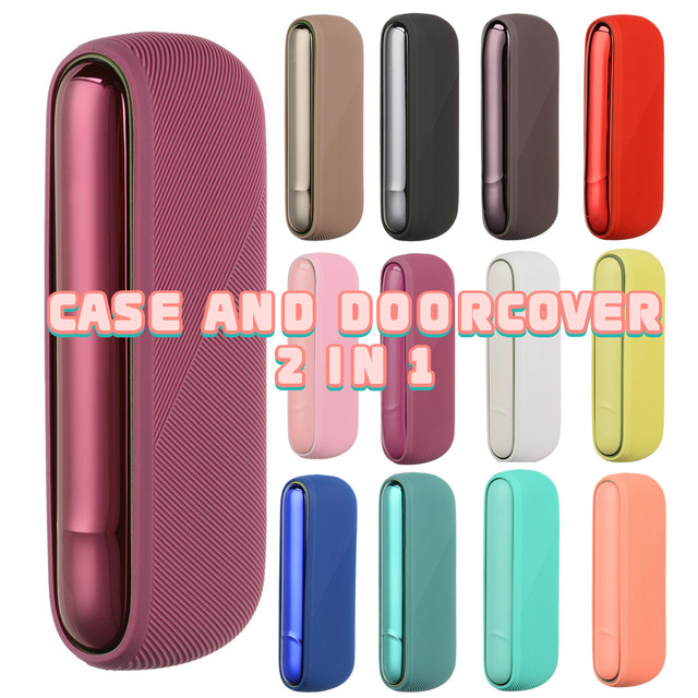 Custodia in silicone di alta qualità per Iqos 3 Iqos Duo 3 Case con  coperchio della porta Confezione regalo Multi colori