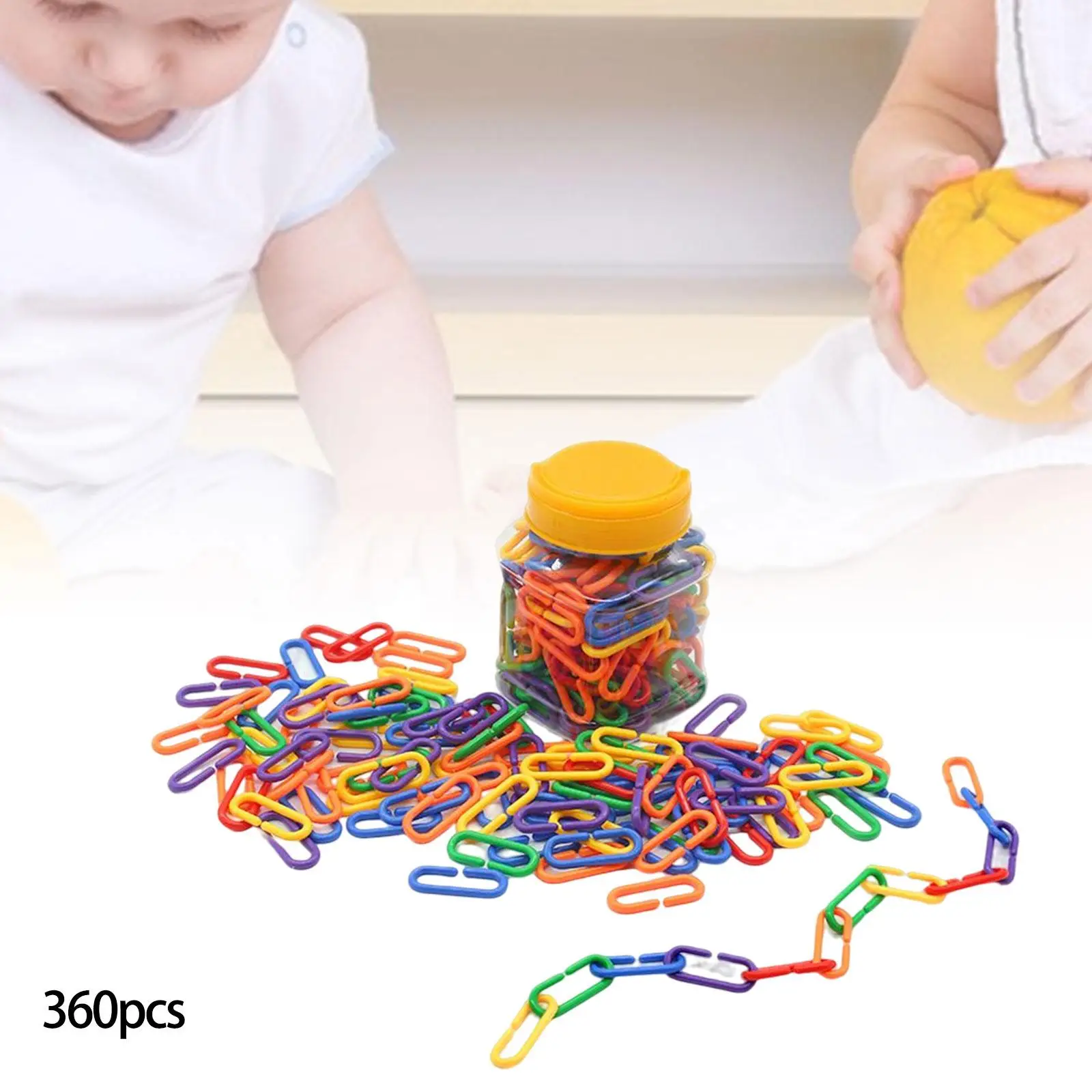 Colorful Hooks Chain Links Bird Cage Chain Color Cognitive Crafts Connected Buckle Easy Interconnecting