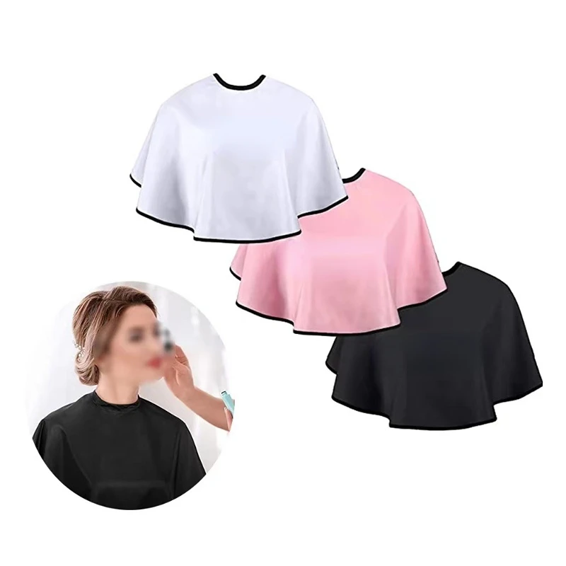 Best of Hair Dye Tools Short Square Black Waterproof Hairdressing Salon Barber Hair Cutting Cape Cloth Wrap Hairdressing Cape Barber Reviews & Tips