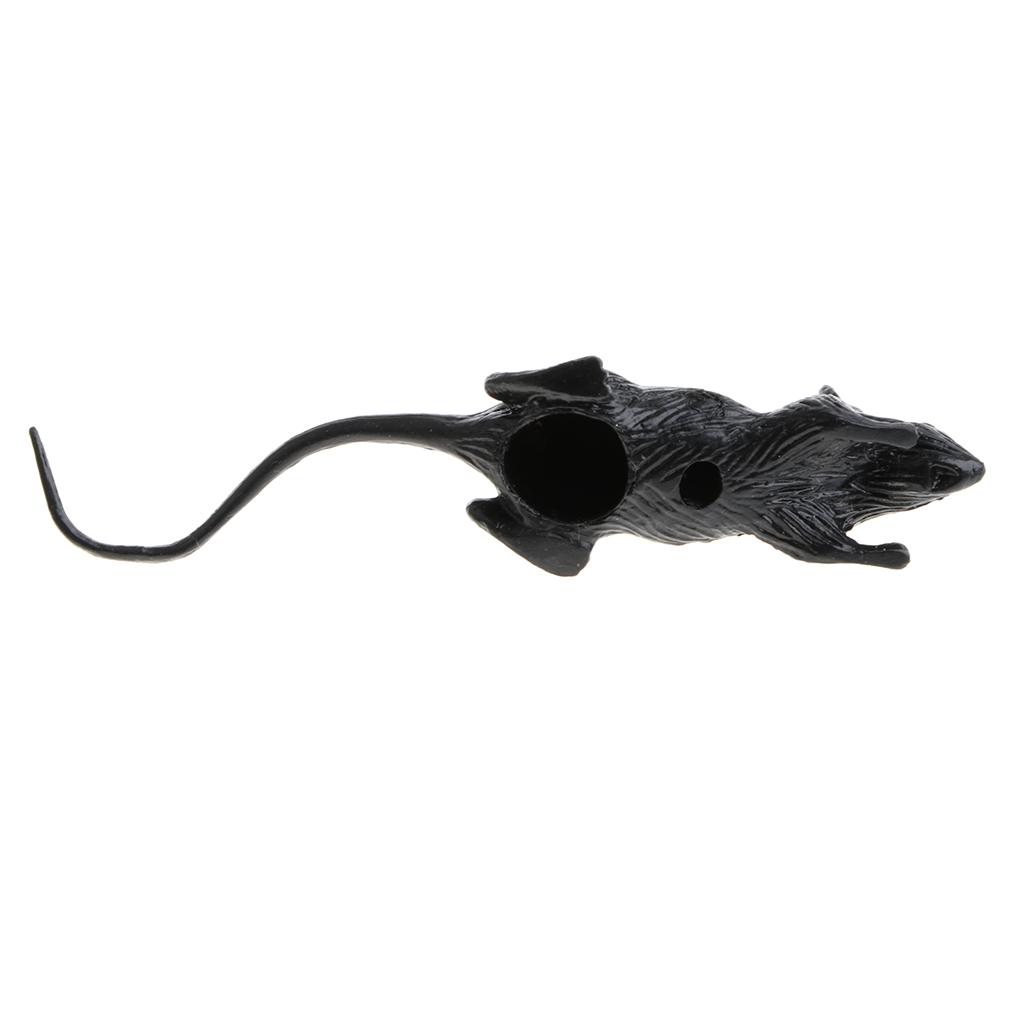 10 Pieces  Rubber Mouse Figure Reptile Toy Collection Props 8x2cm