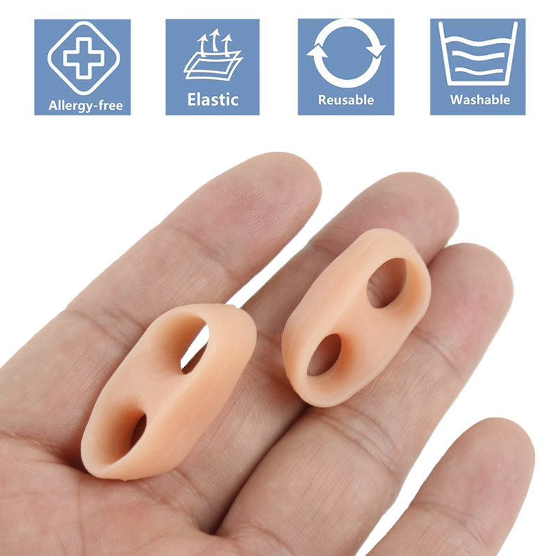 Best of Pexmen 2Pcs Gel Pinky Toe Separator Kids Little Toe Spacer For Overlapping Toe Calluses Blister Relieve Foot Pain For Children Reviews & Tips - Image 6