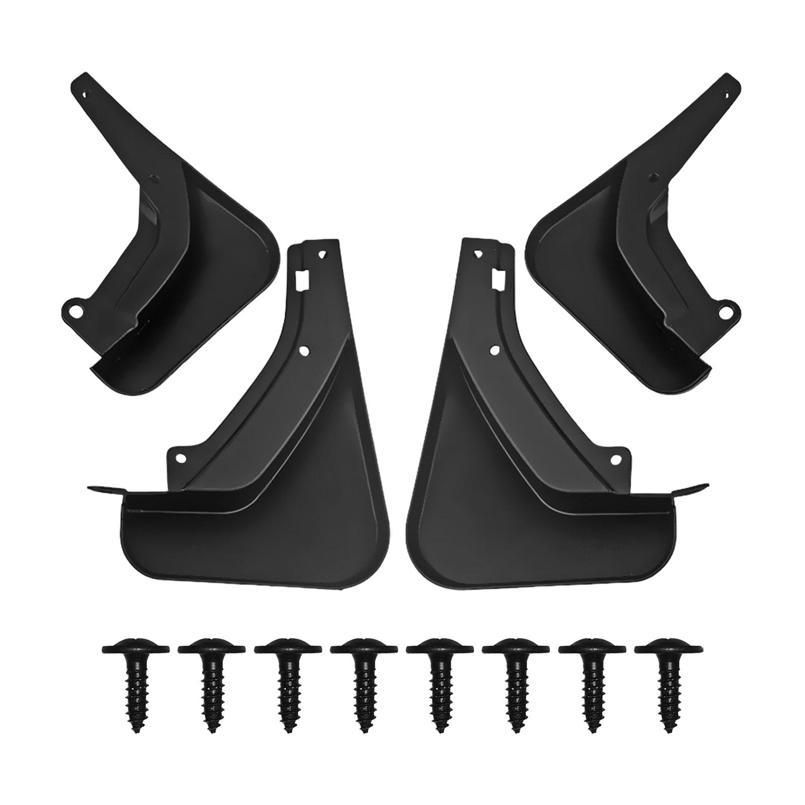 4 Pieces Car Wheel Mud Flaps with 8 Screws Mud Guards for Geely Coolray 2022-2023 Durable Accessories Impact Resistance