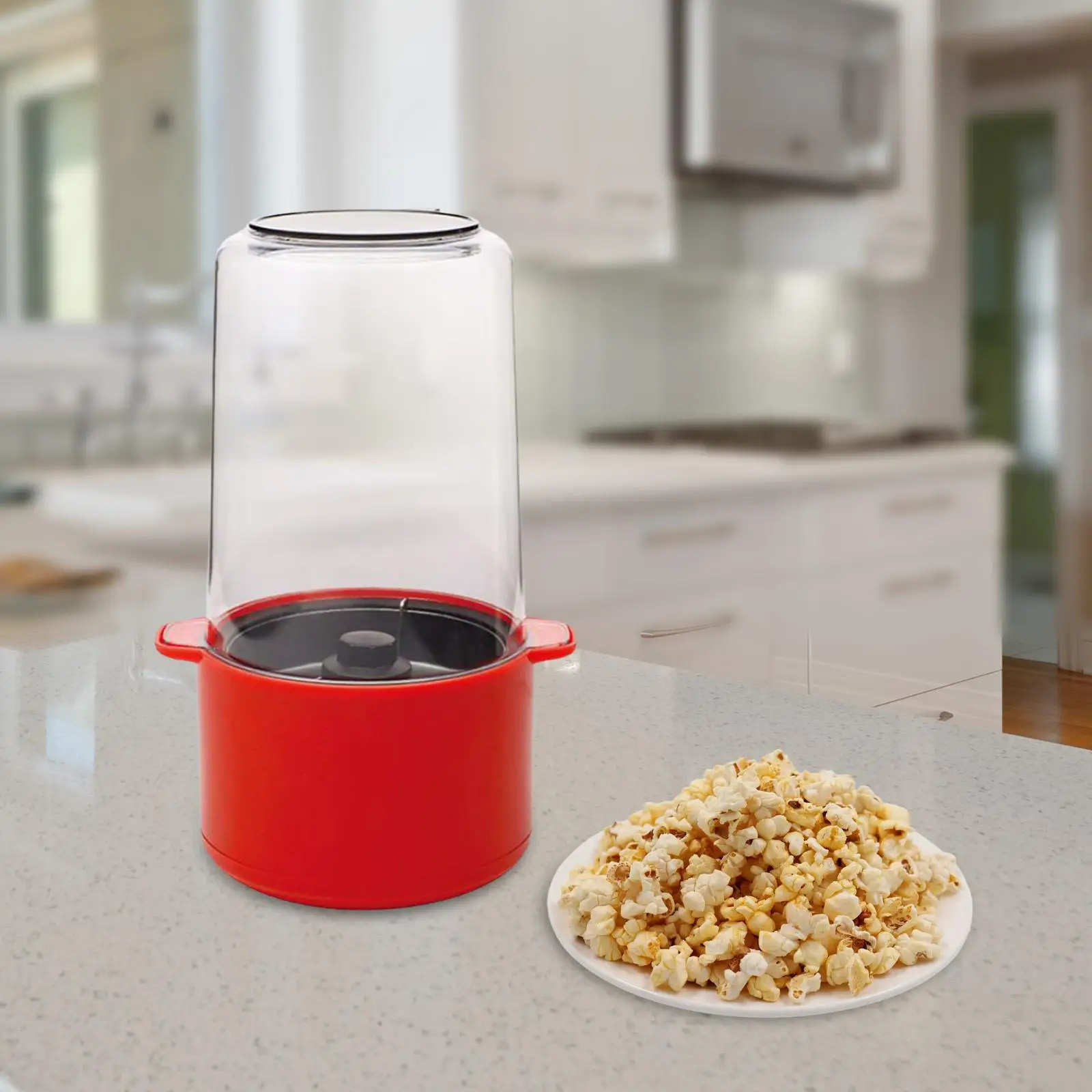 Popcorn Maker Electric Hot Air DIY Household Easy to Operate Popcorn Popper Corns Popper for Kitchen Camping Dorm Party Children