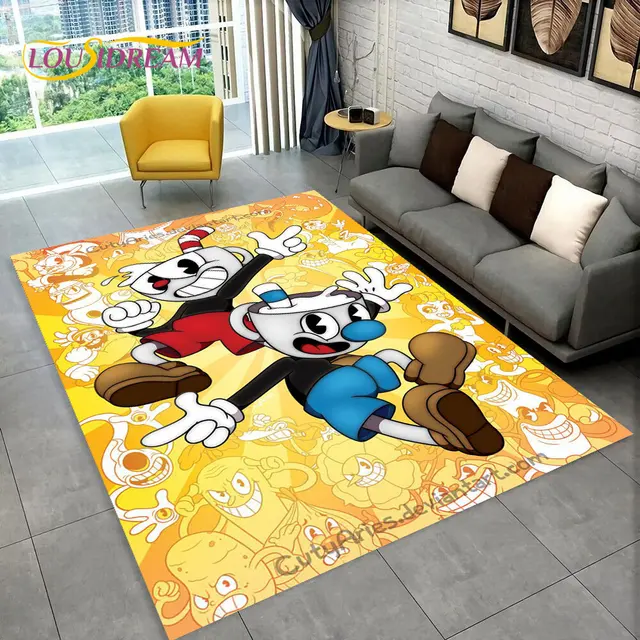 Cuphead Ms Chalice Game Anti-Slip Doormat Living Room Mat Boy Floor Carpet  Welcome Rug Indoor Decor - AliExpress