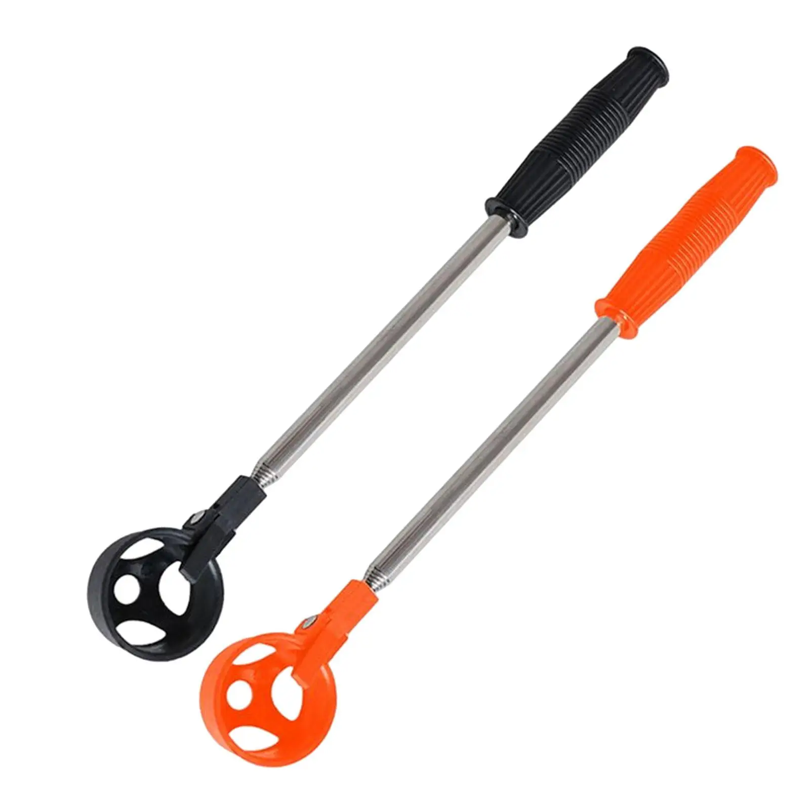 Golf Ball Scoop Pick up Telescopic Stainless Steel Portable Shaft Tool Gift Golf Ball Picker for Pond fence