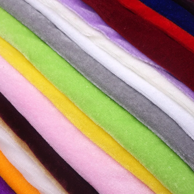 Tanio Stretch Velvet Fabric 32 kolory 20 "x sklep