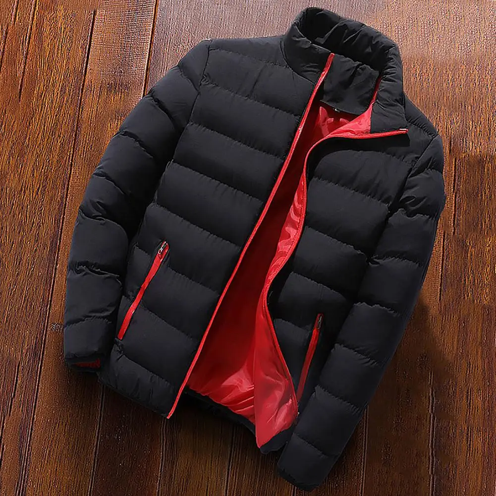 sports jacket Coat Windbreak Warm Cardigan Stand Collar Down Coat for Work golf jacket