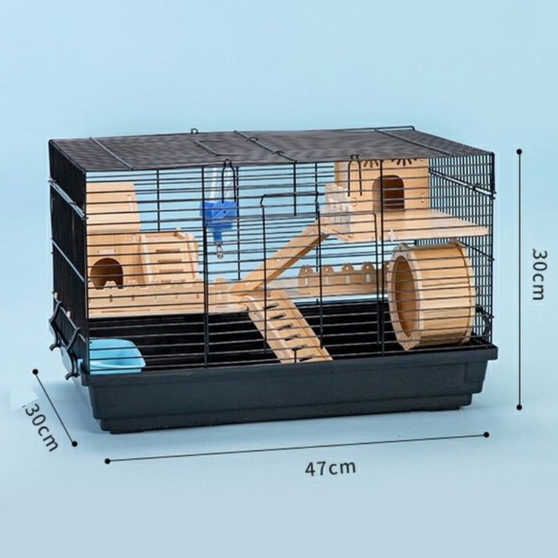 Title 19, Two Floor Log Hamster Cage Large Space Special ...