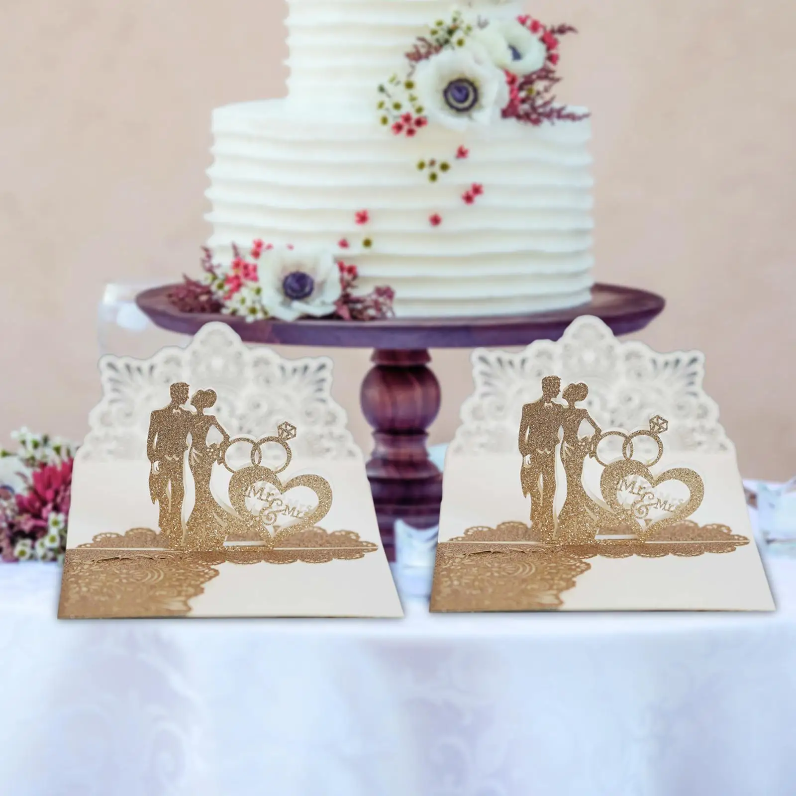 Glitter Wedding Cards with Envelope 3D Greeting Cards Bride Groom for Wedding Engagement Party Anniversary Valentine'S Day